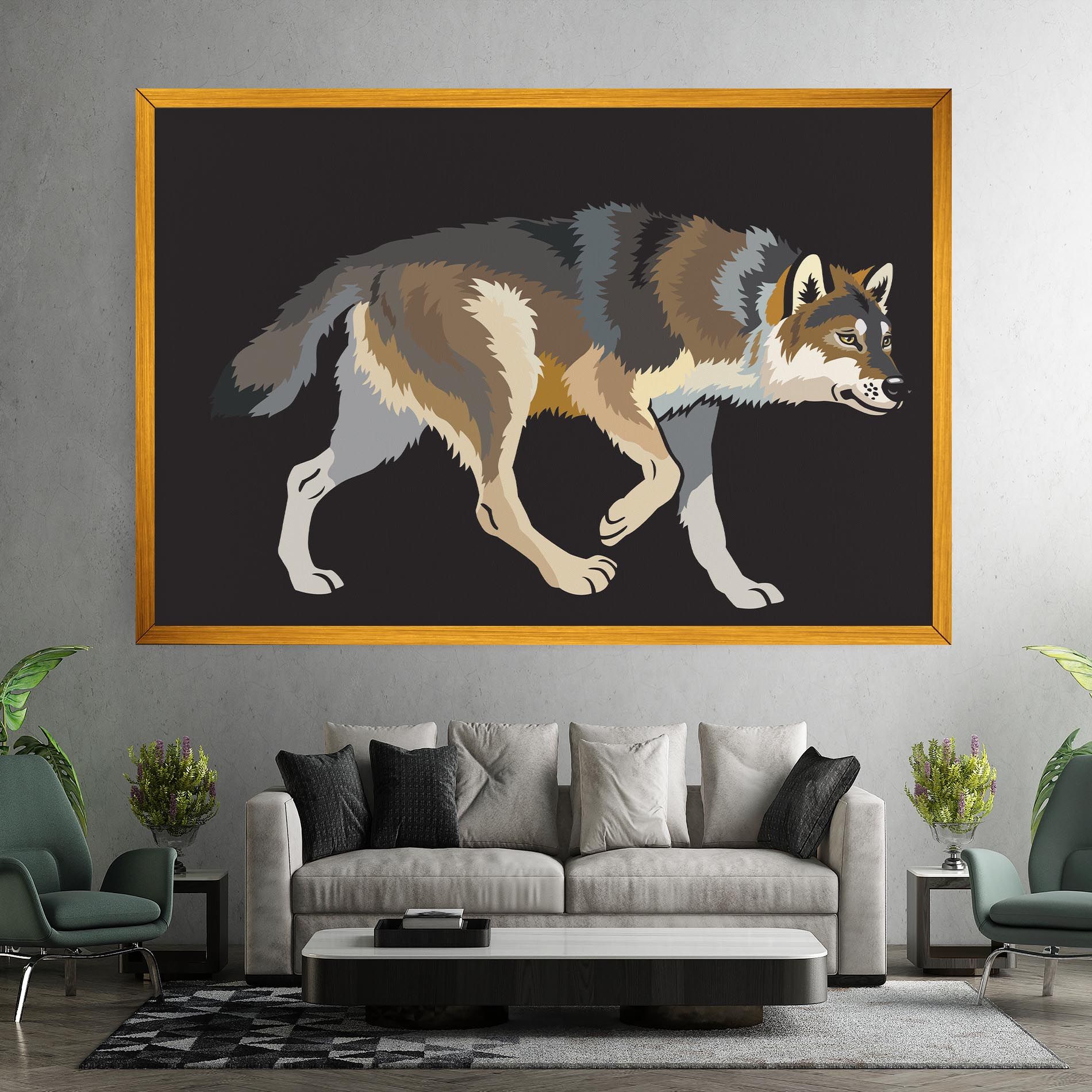 Cartoon Wolf mockup 7