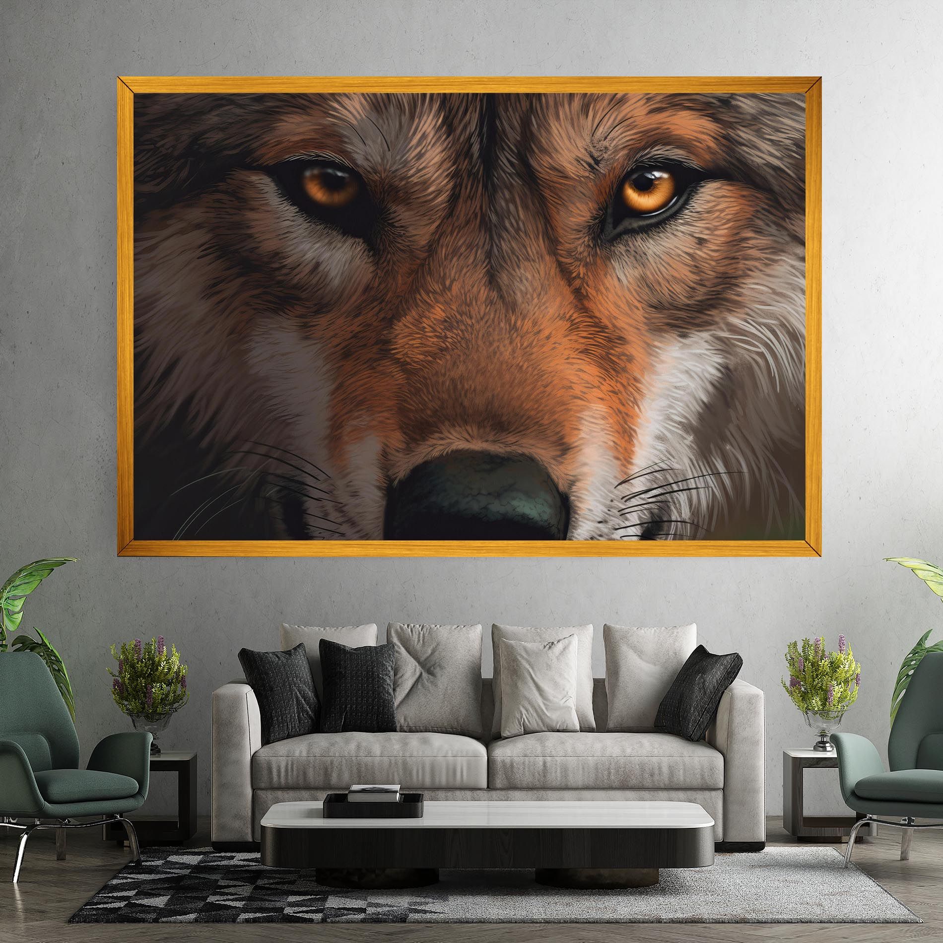 Close Up Wolf Eyes mockup 7