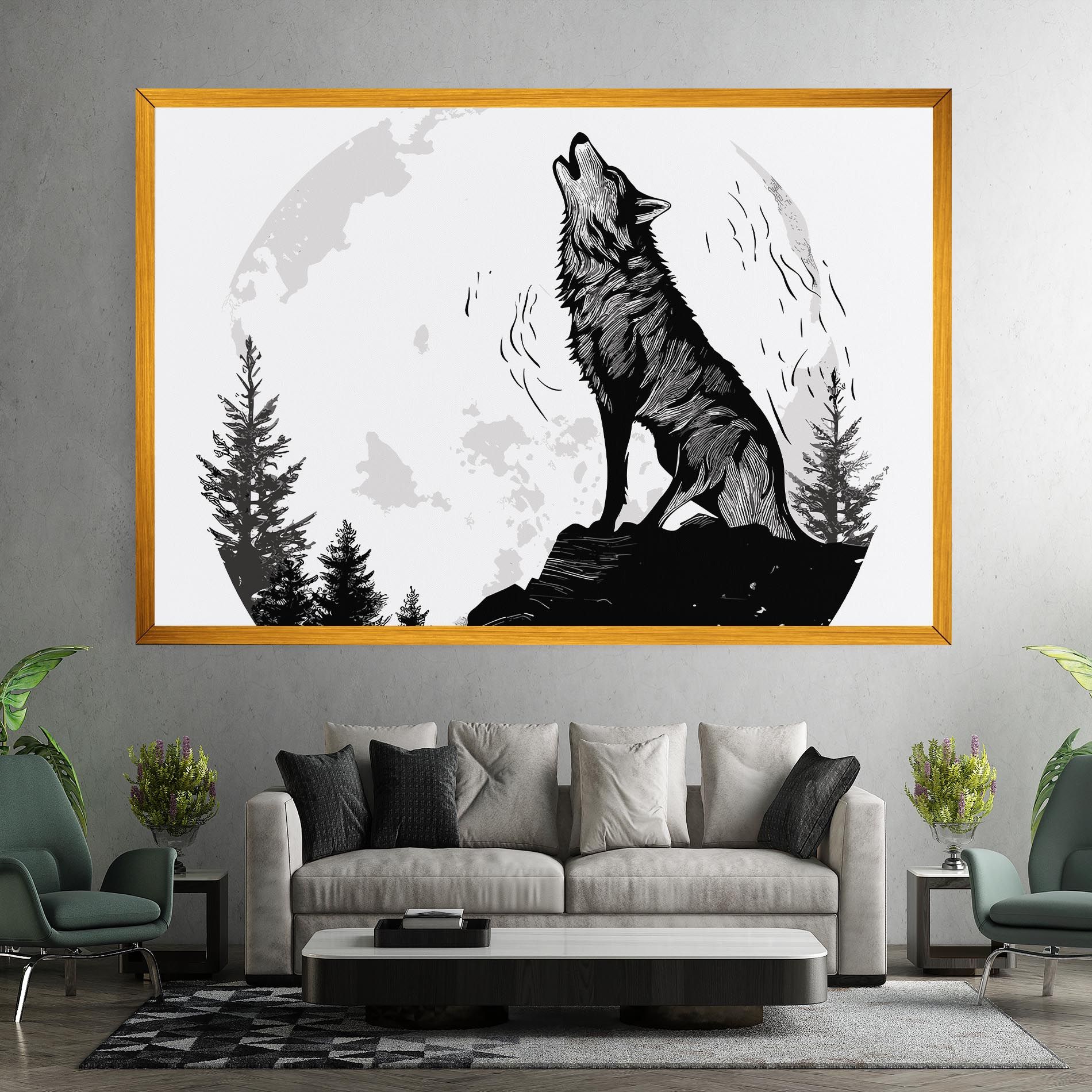 Grey Moon Wolf mockup 7