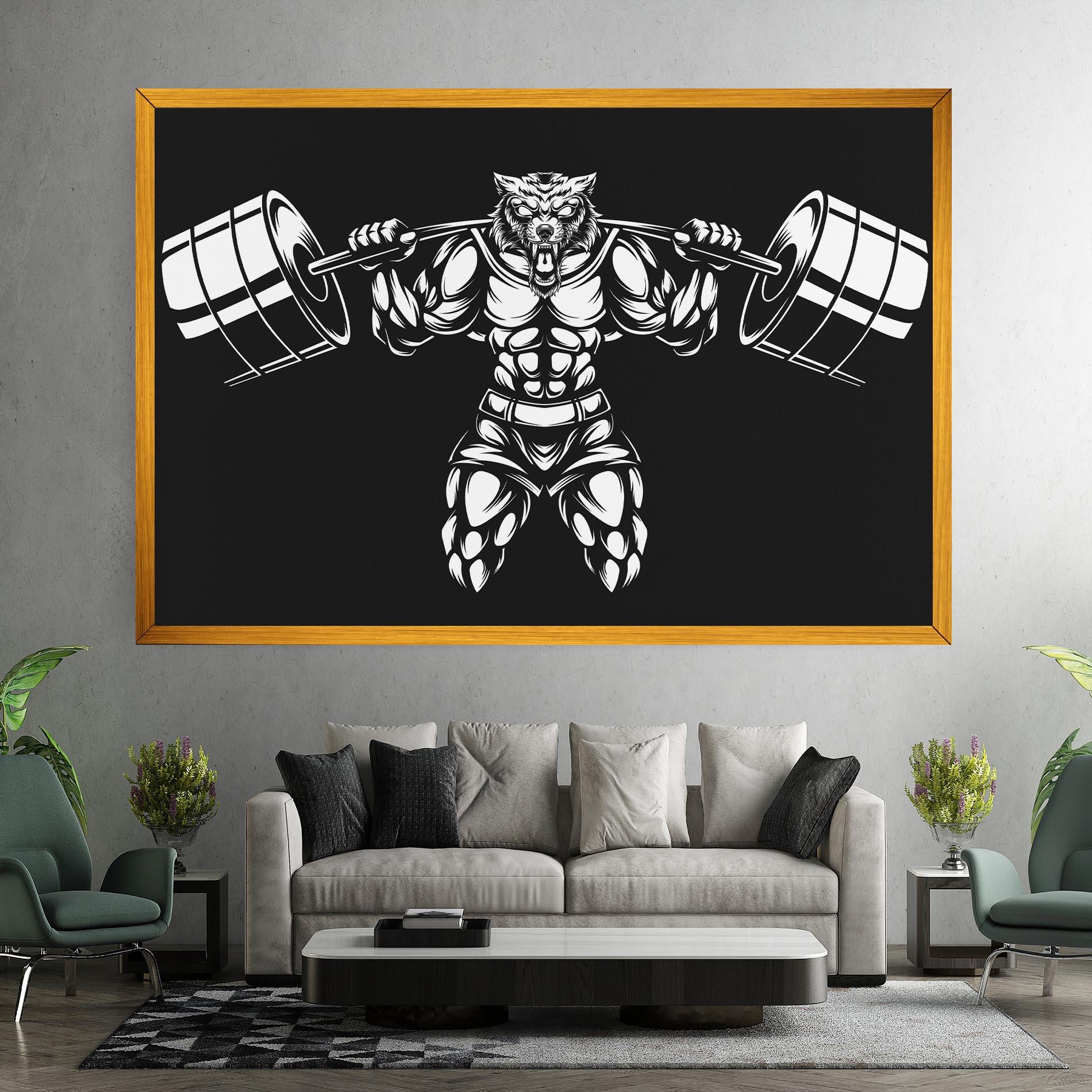 Tablou Canvas Work Out Wolf mockup 7