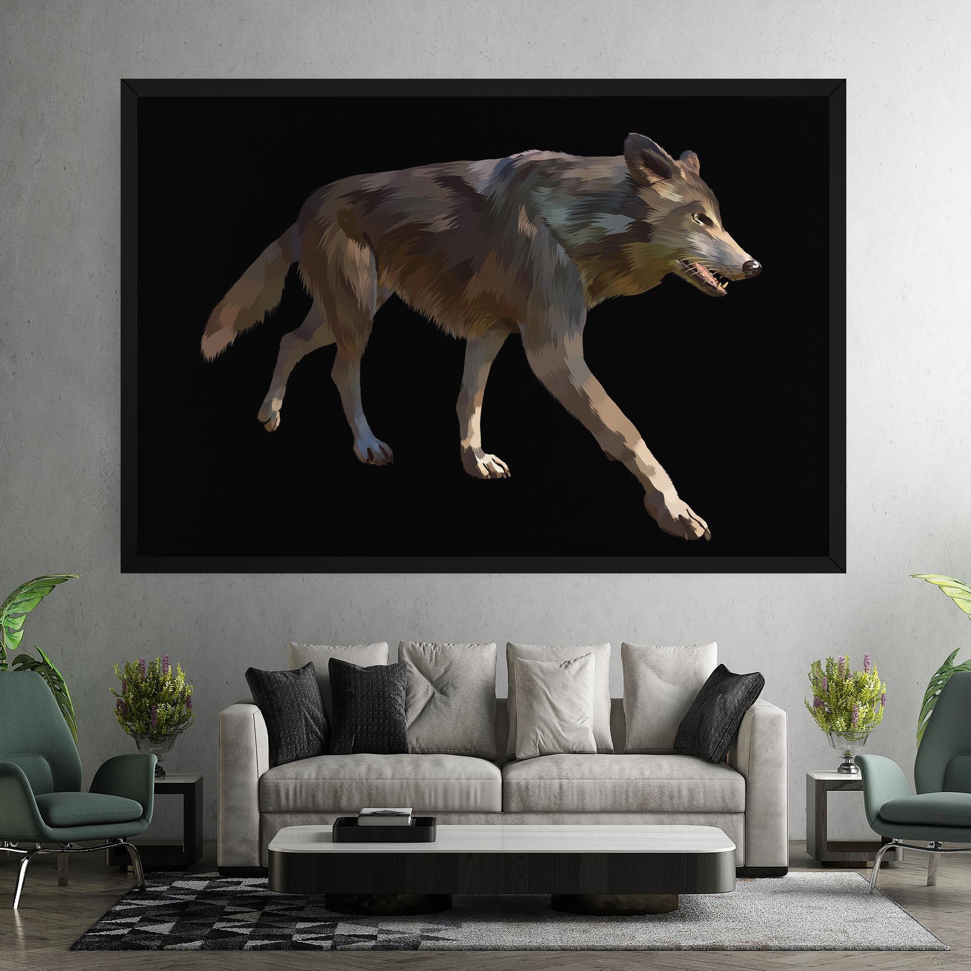 Tablou Canvas 3d Wolf mockup 7
