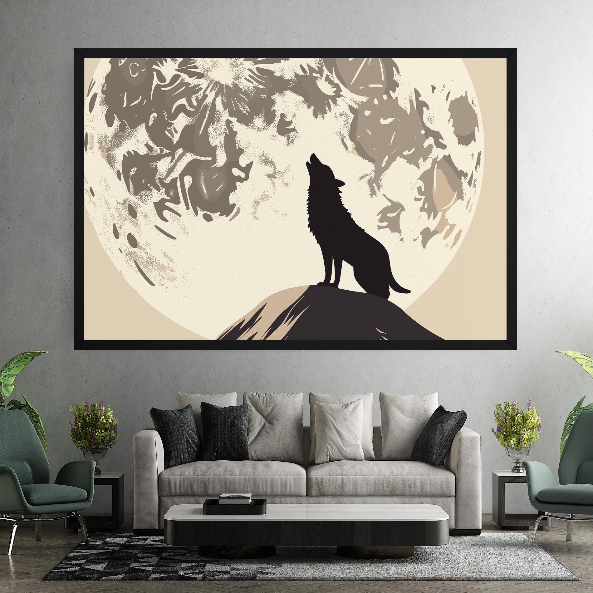 Cream Moon Wolf mockup 7