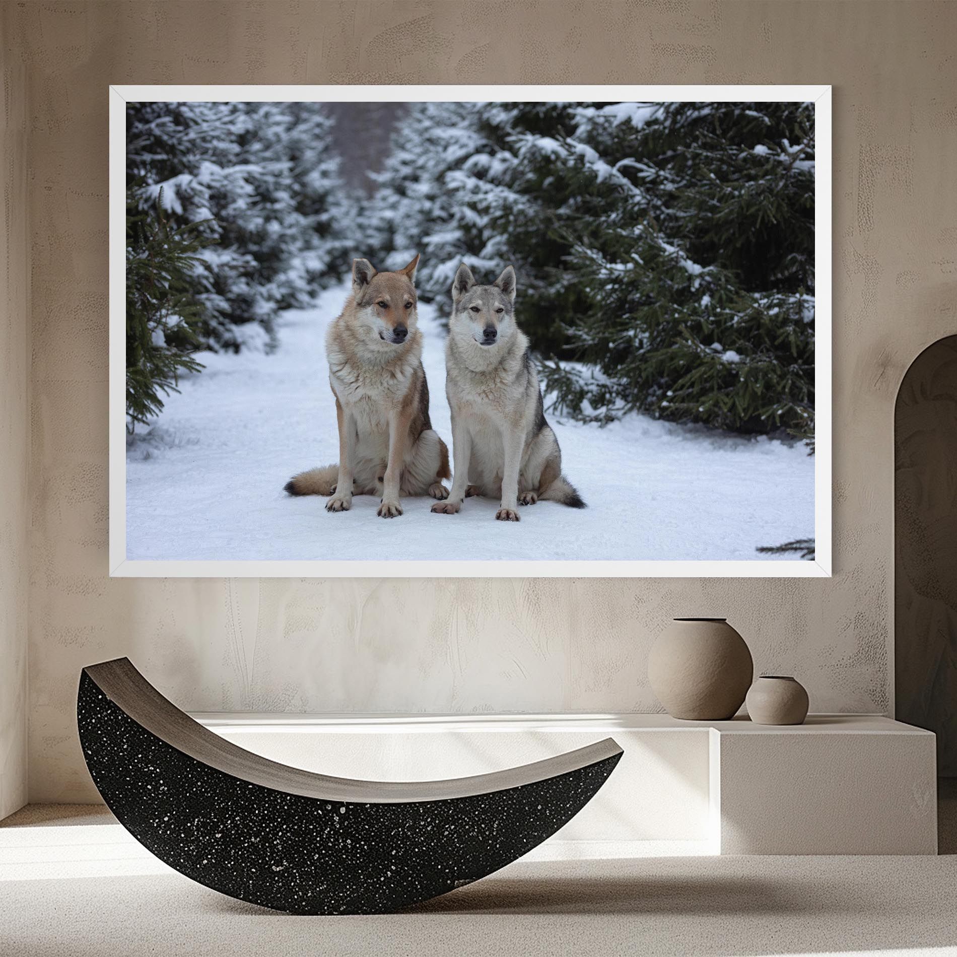 2 Wolfs Sitting mockup 8