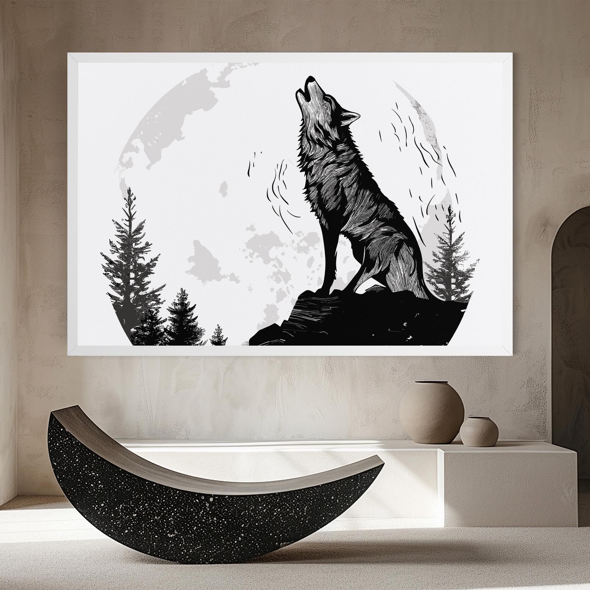 Grey Moon Wolf mockup 8