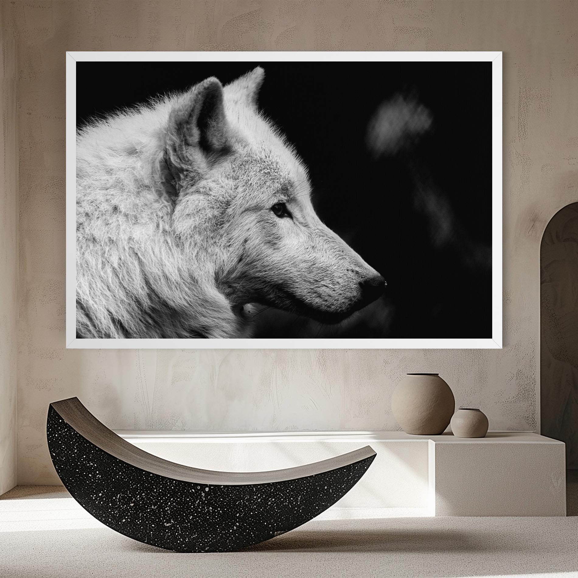 Tablou Canvas Grey Wolf mockup 8