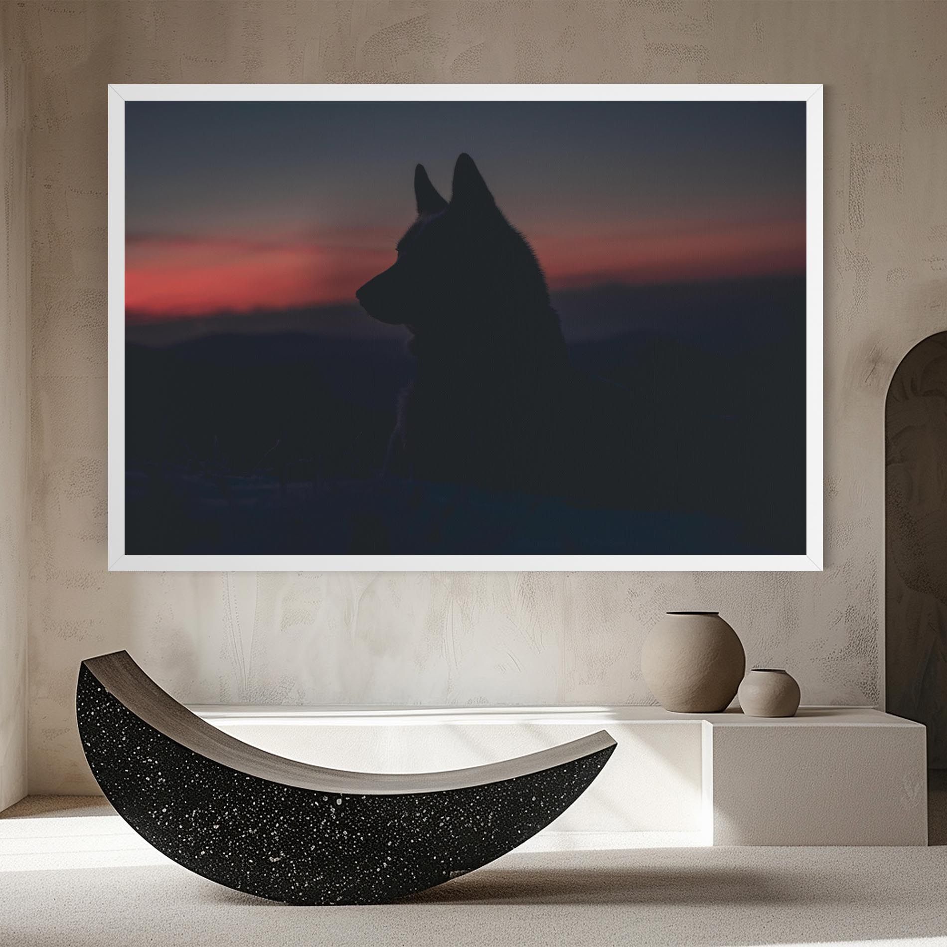 Wolf Shillouette mockup 8