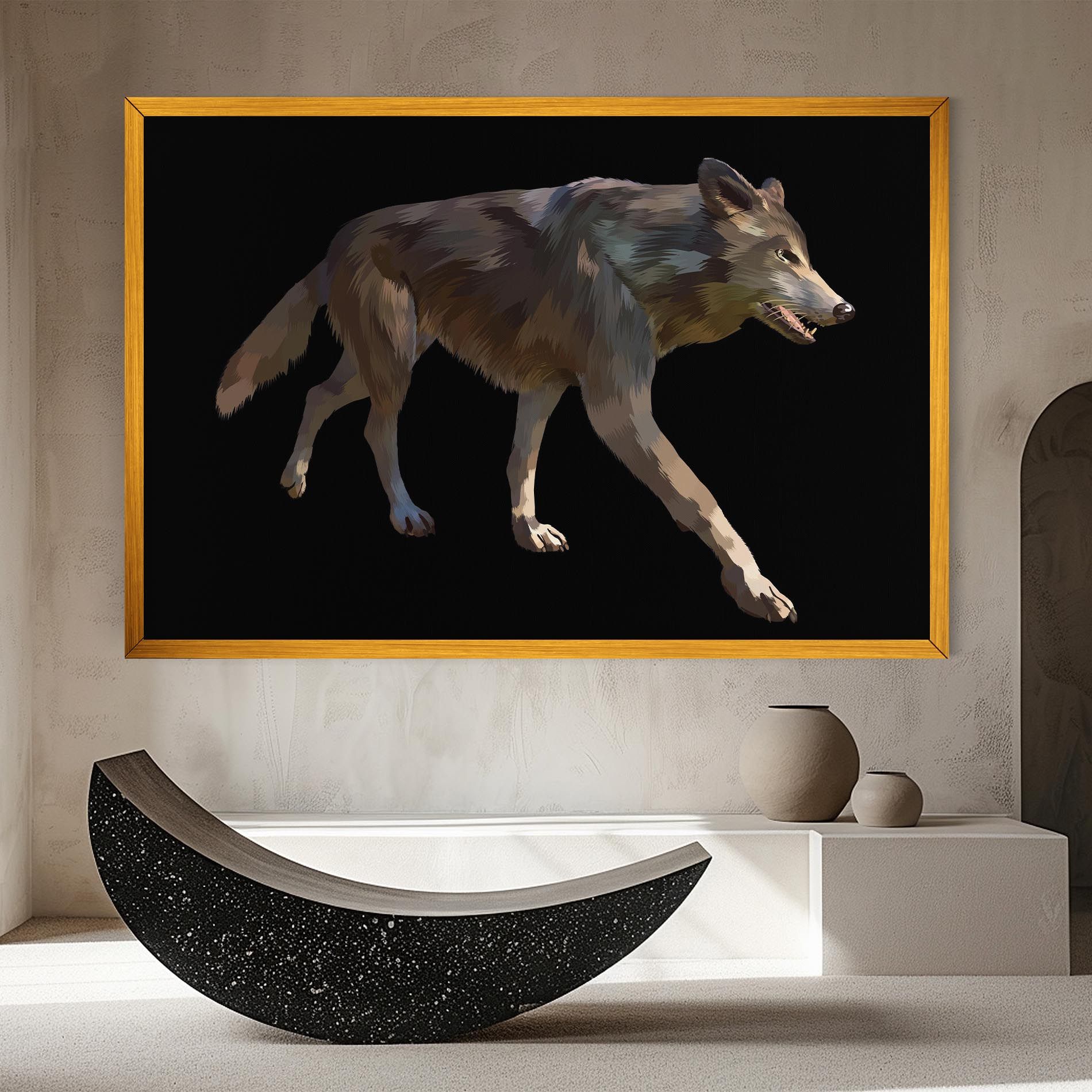 3d Wolf mockup 8