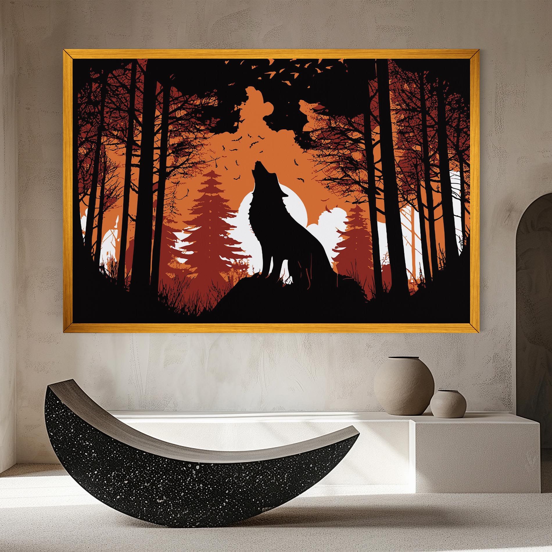 Orange Sky Wolf mockup 8