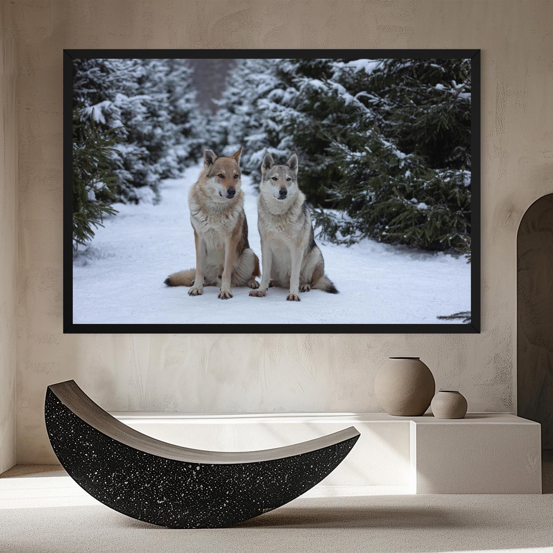 2 Wolfs Sitting mockup 8