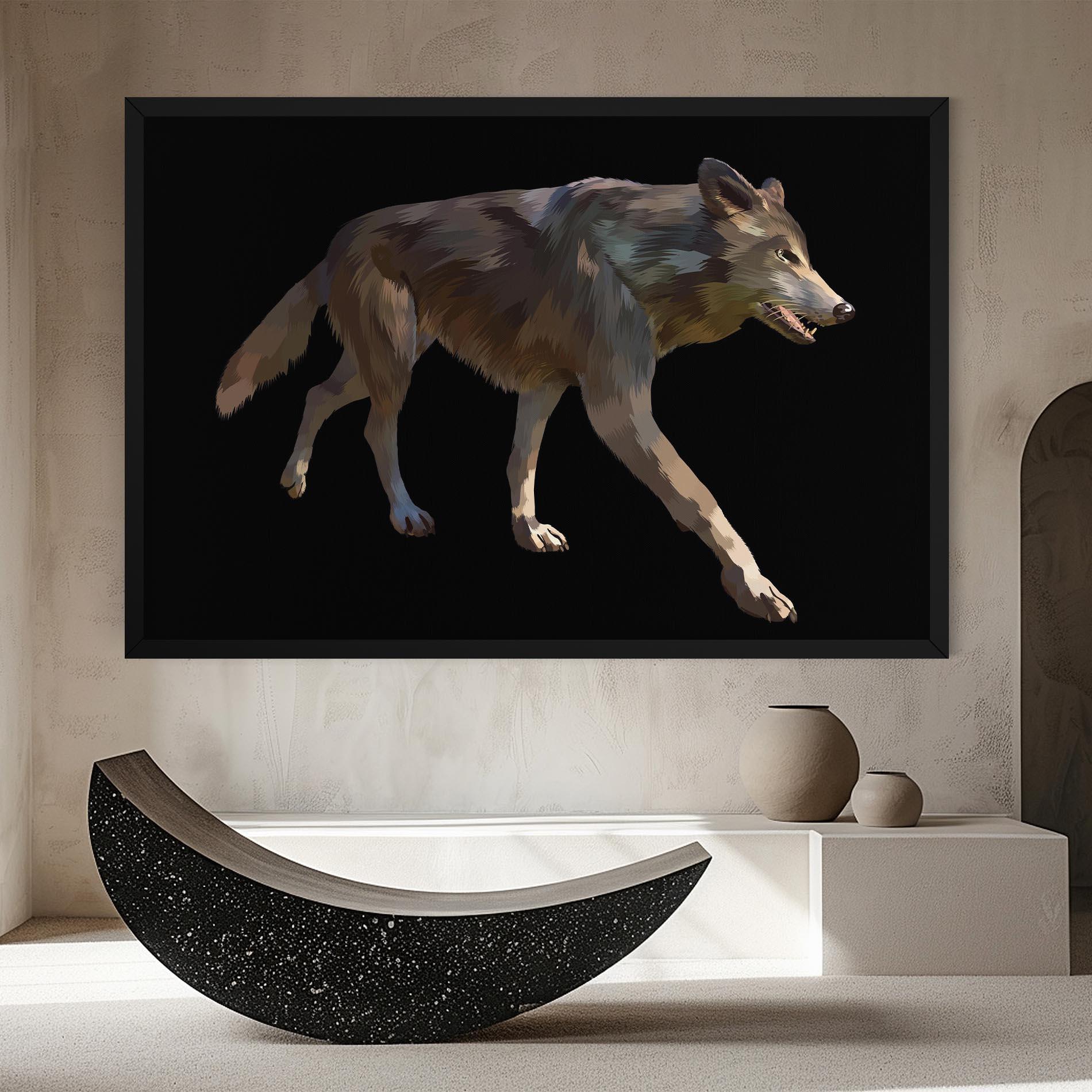 Tablou Canvas 3d Wolf mockup 8