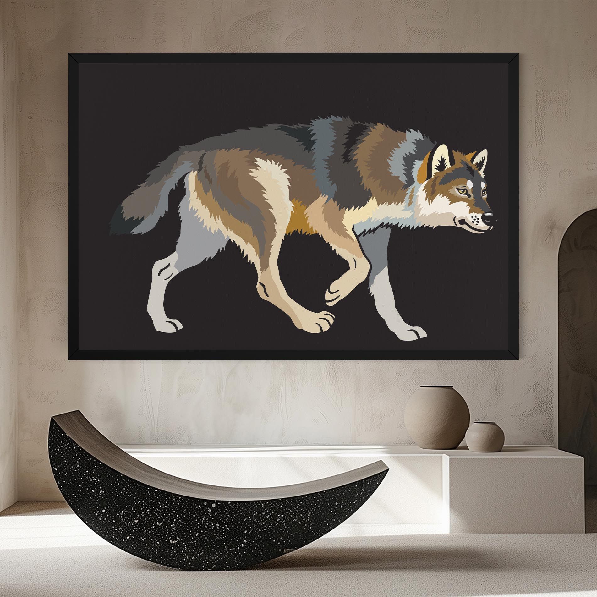Cartoon Wolf mockup 8
