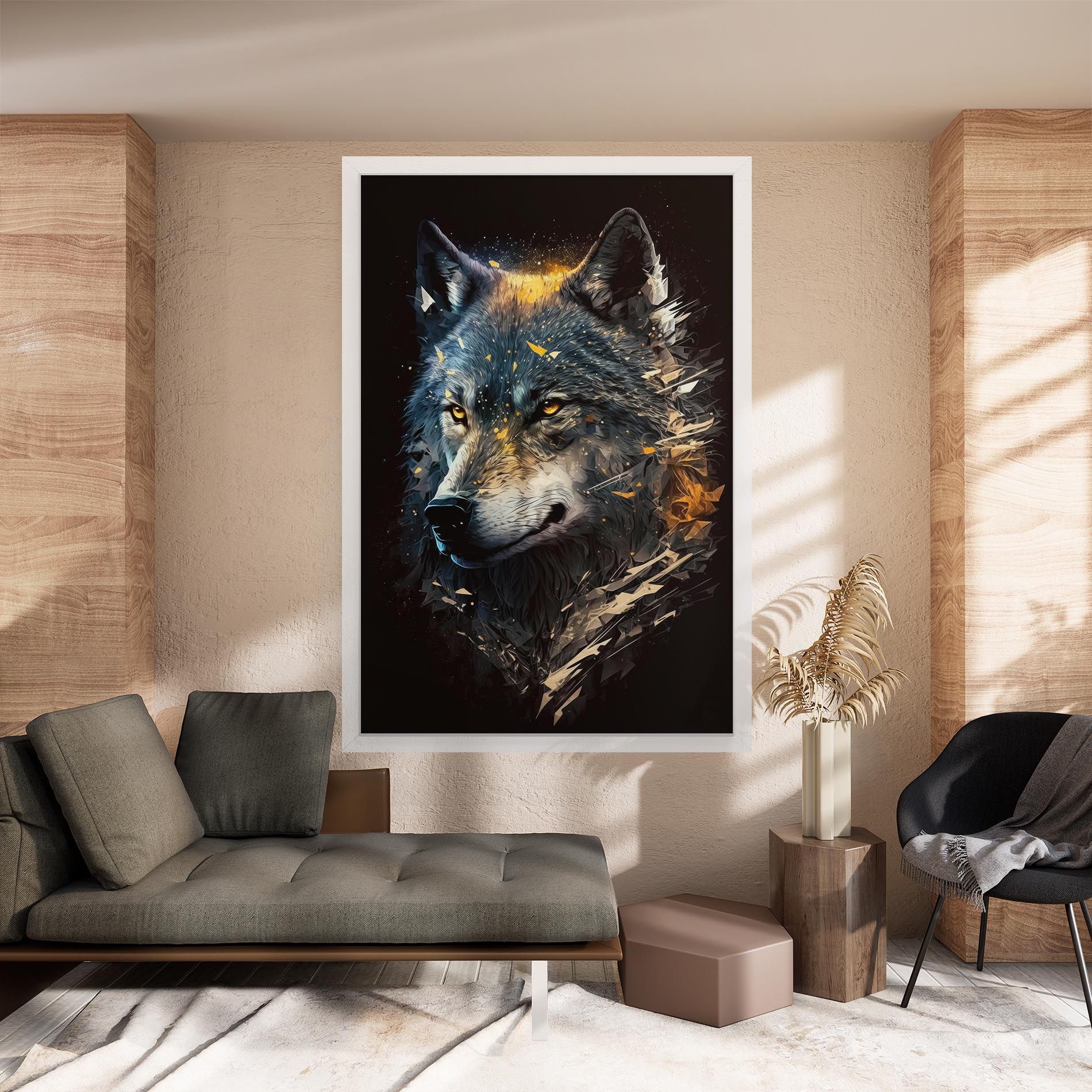 Wolf Portrait mockup 8