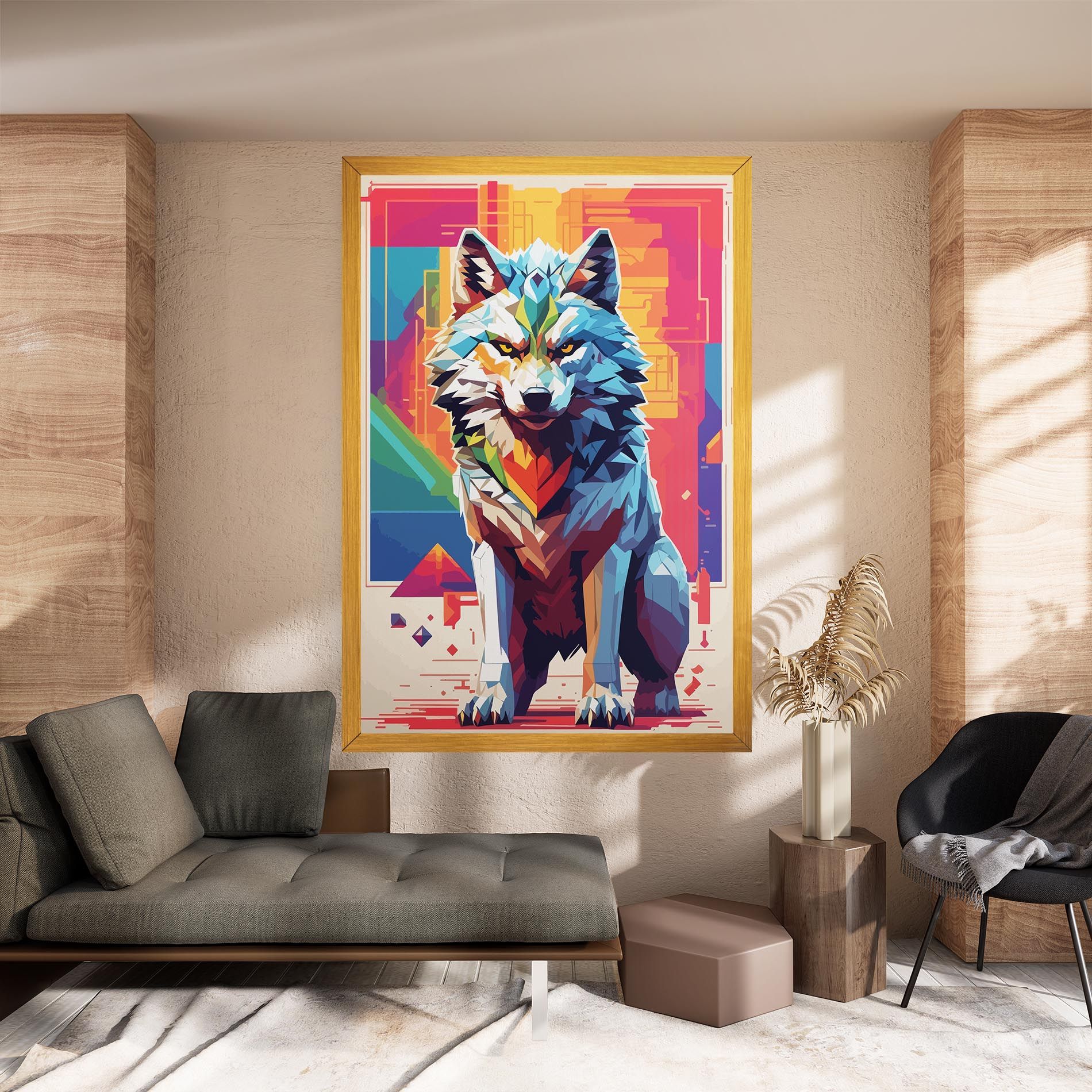 Wolf Character mockup 8