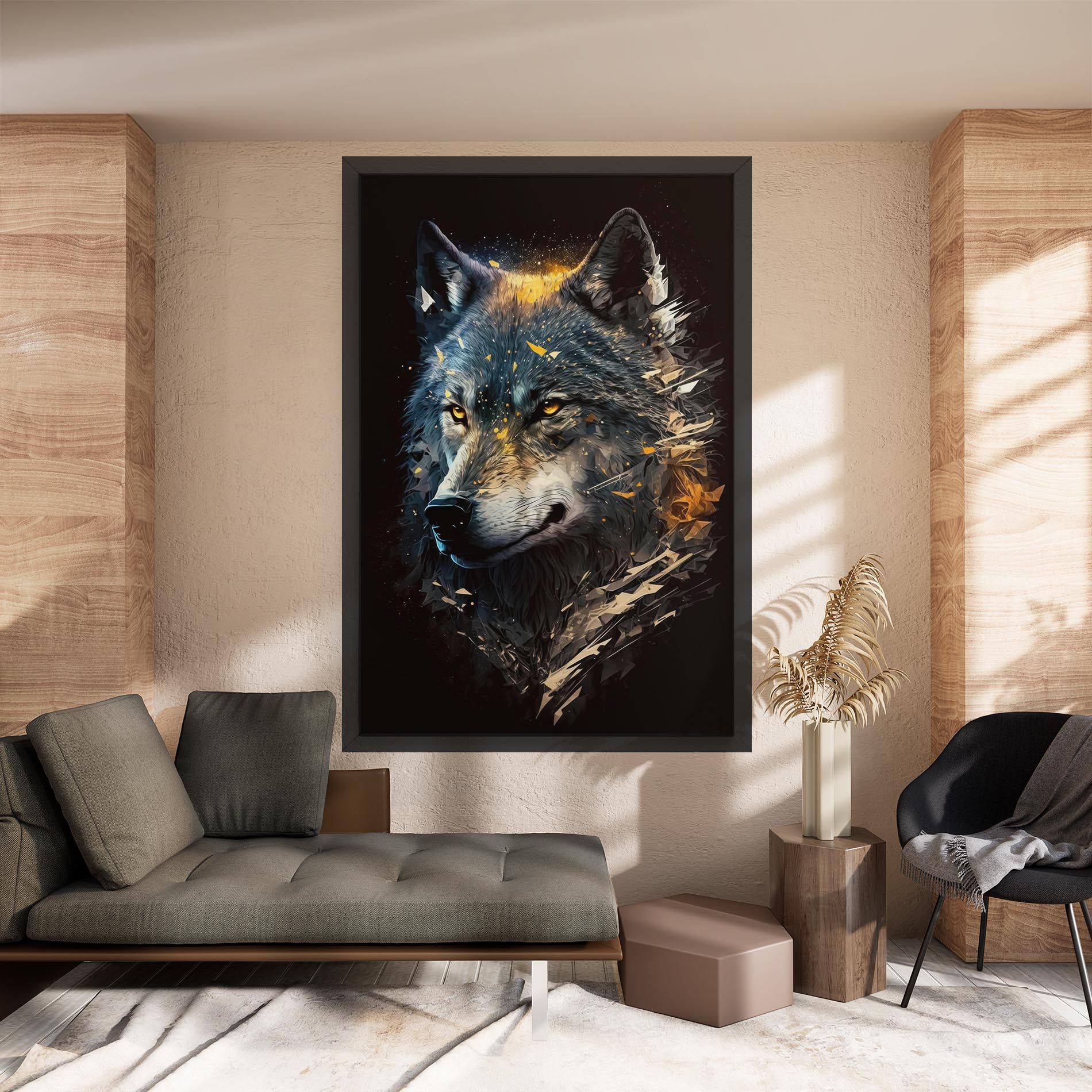 Wolf Portrait mockup 8