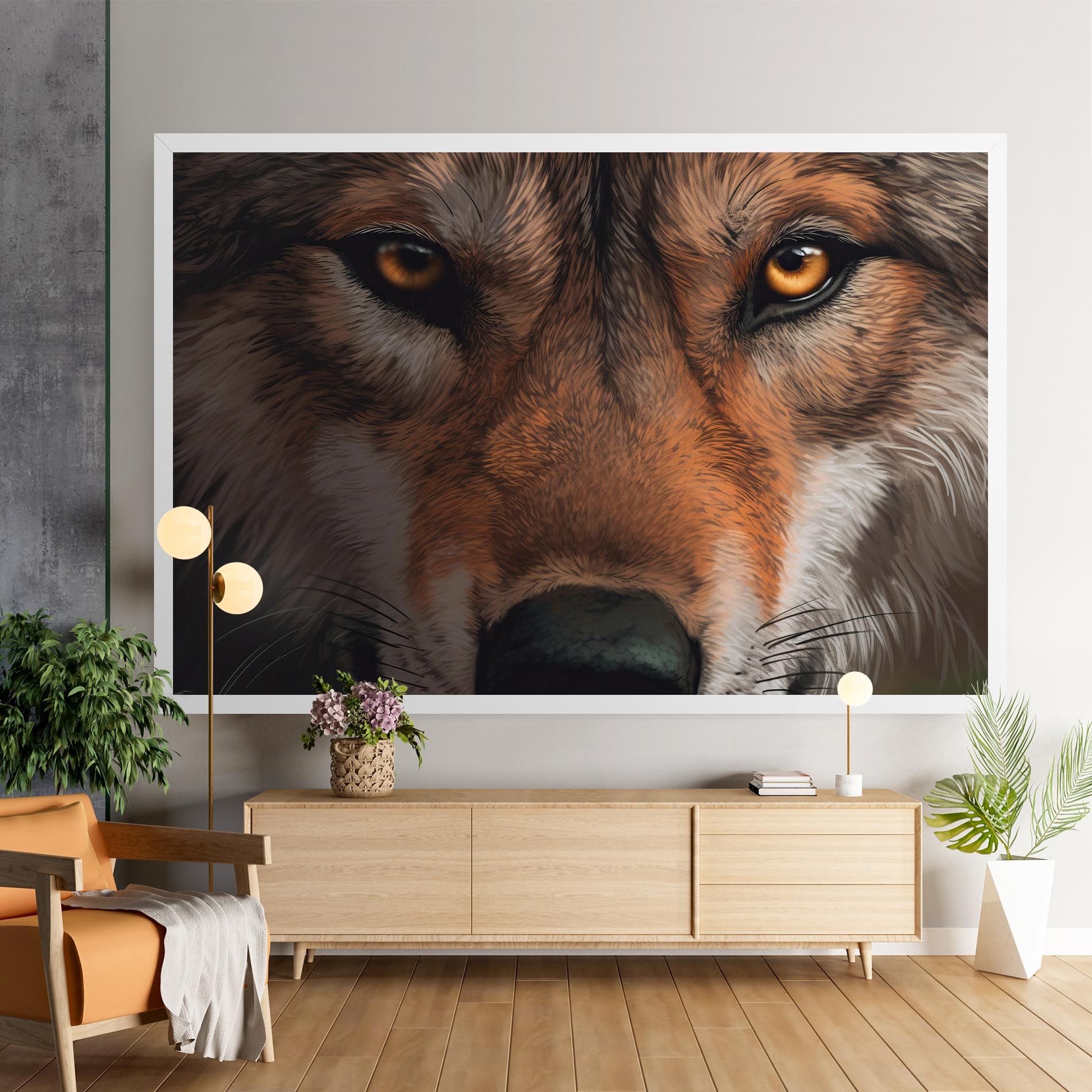 Close Up Wolf Eyes mockup 9
