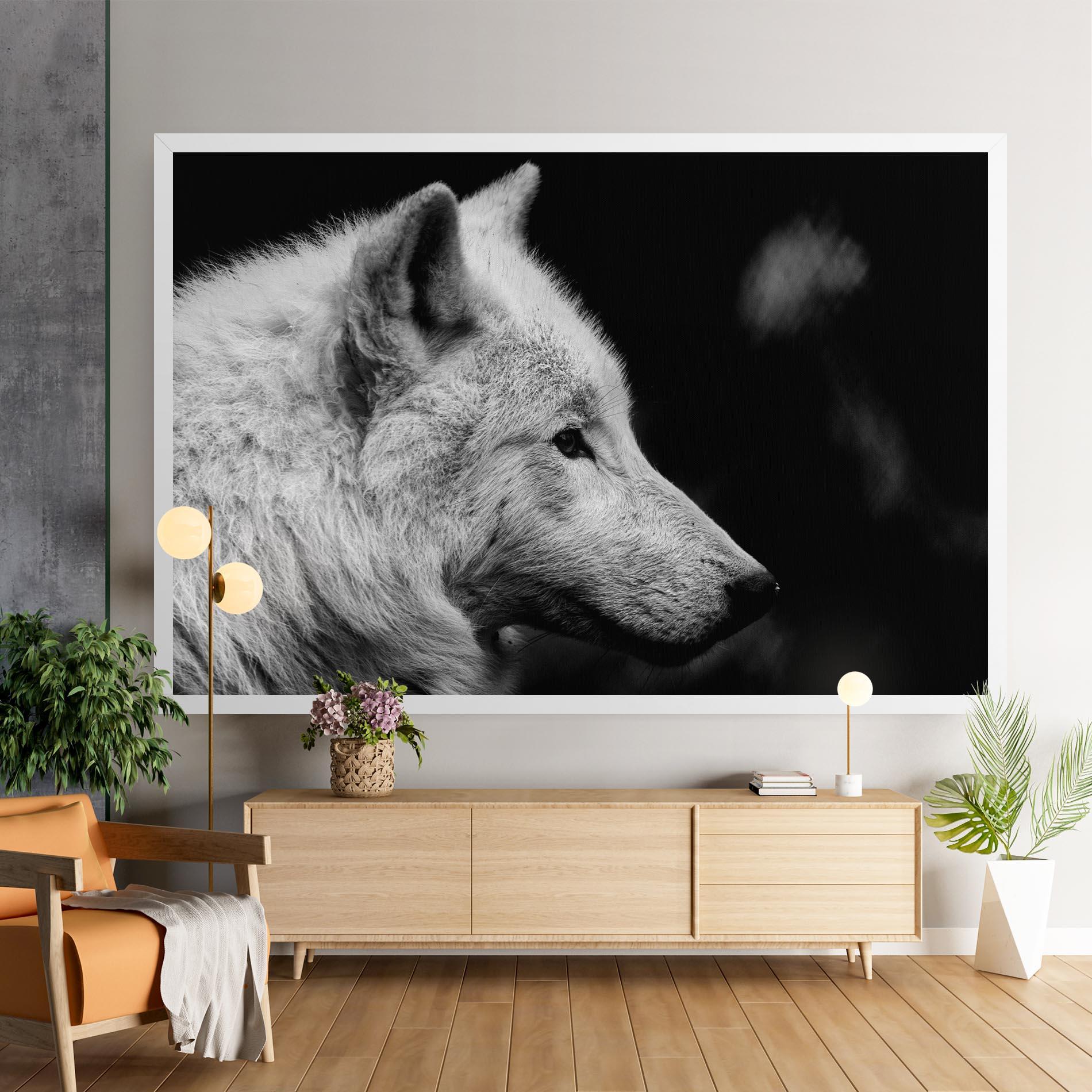 Tablou Canvas Grey Wolf mockup 9