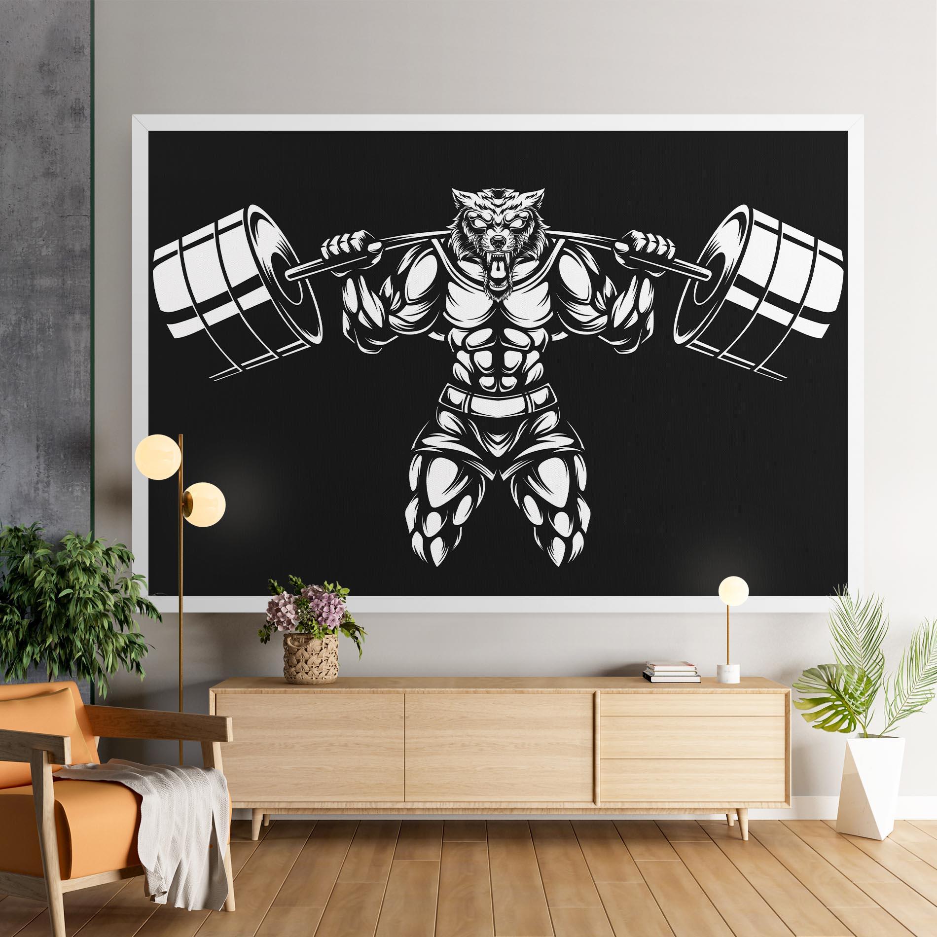 Tablou Canvas Work Out Wolf mockup 9