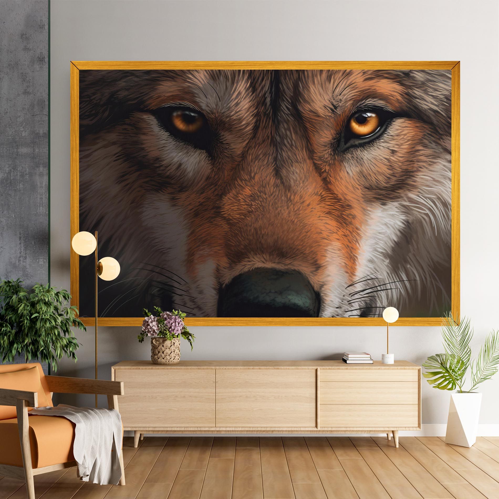 Close Up Wolf Eyes mockup 9