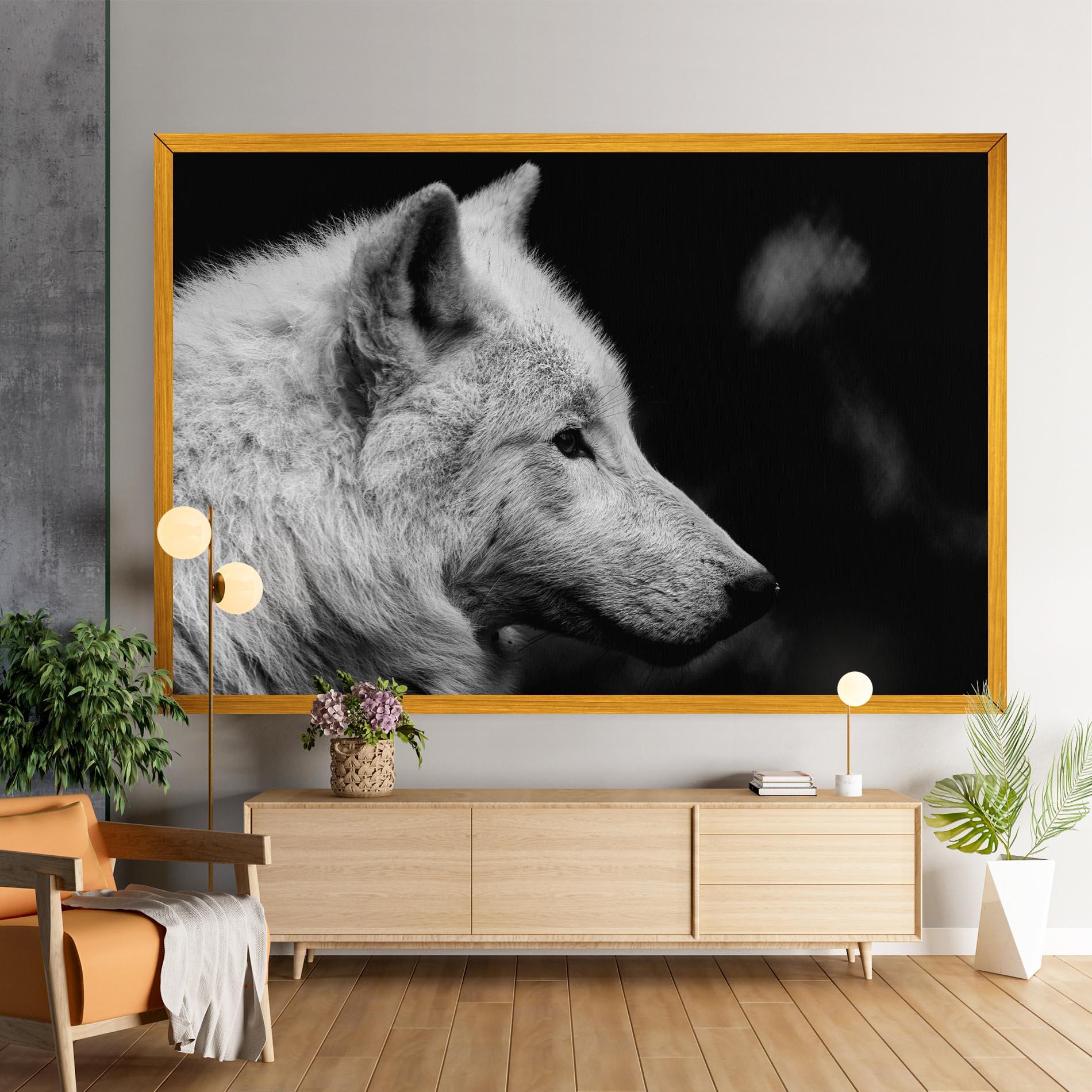 Tablou Canvas Grey Wolf mockup 9