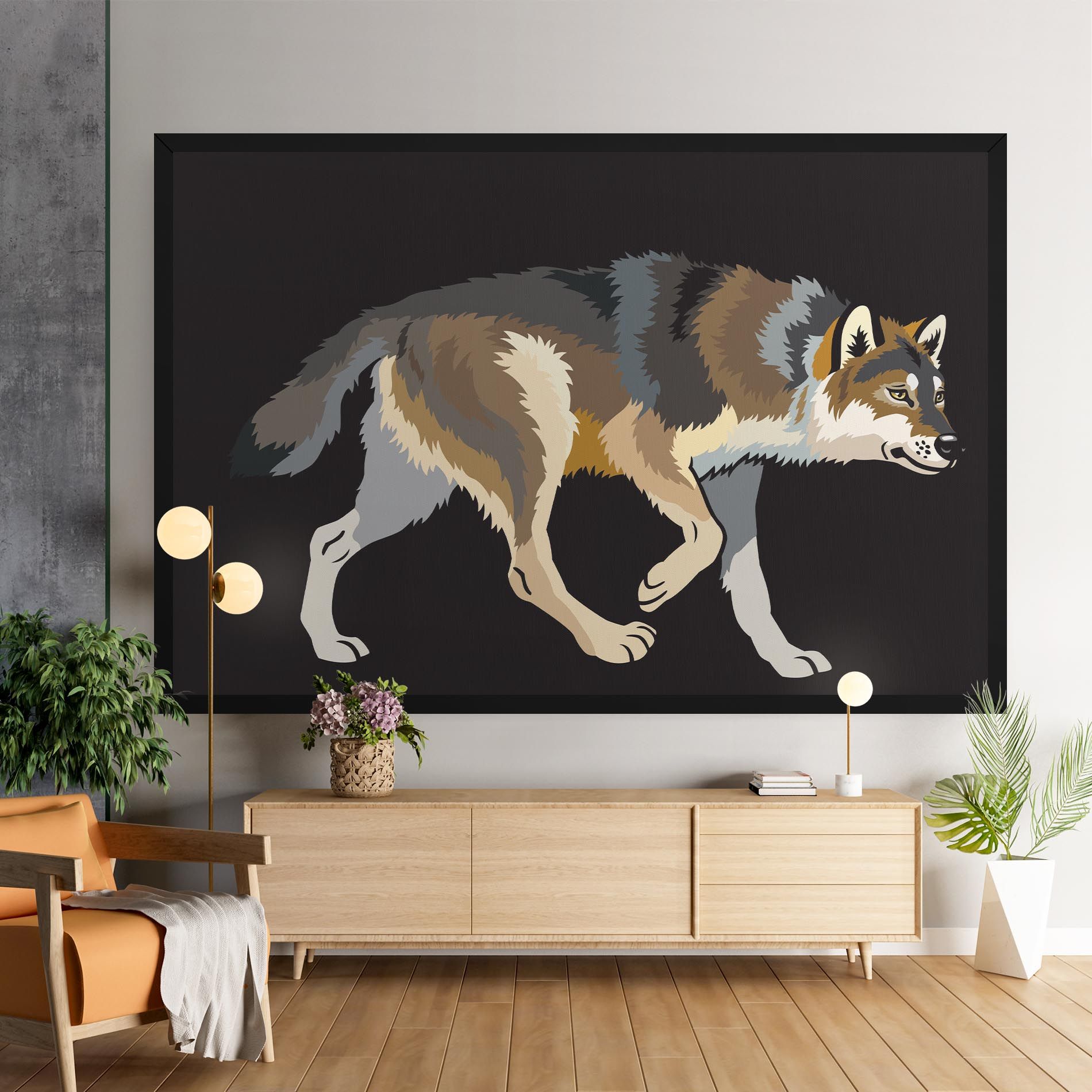 Cartoon Wolf mockup 9