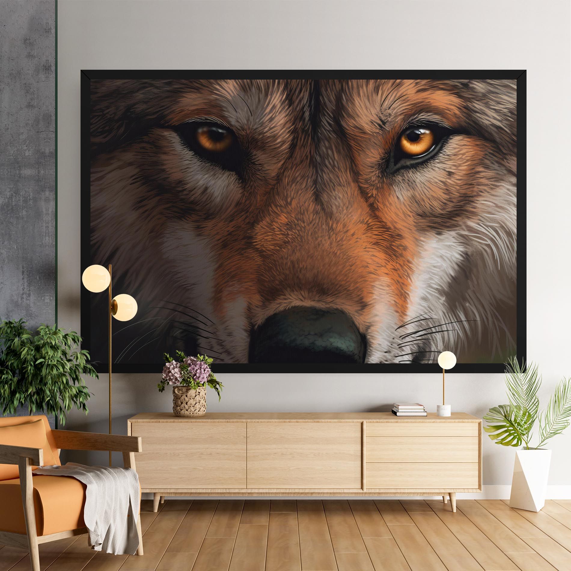 Close Up Wolf Eyes mockup 9