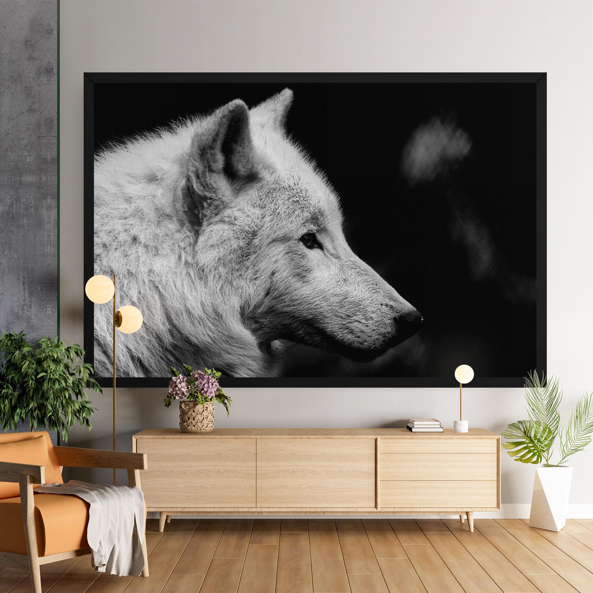 Tablou Canvas Grey Wolf mockup 9