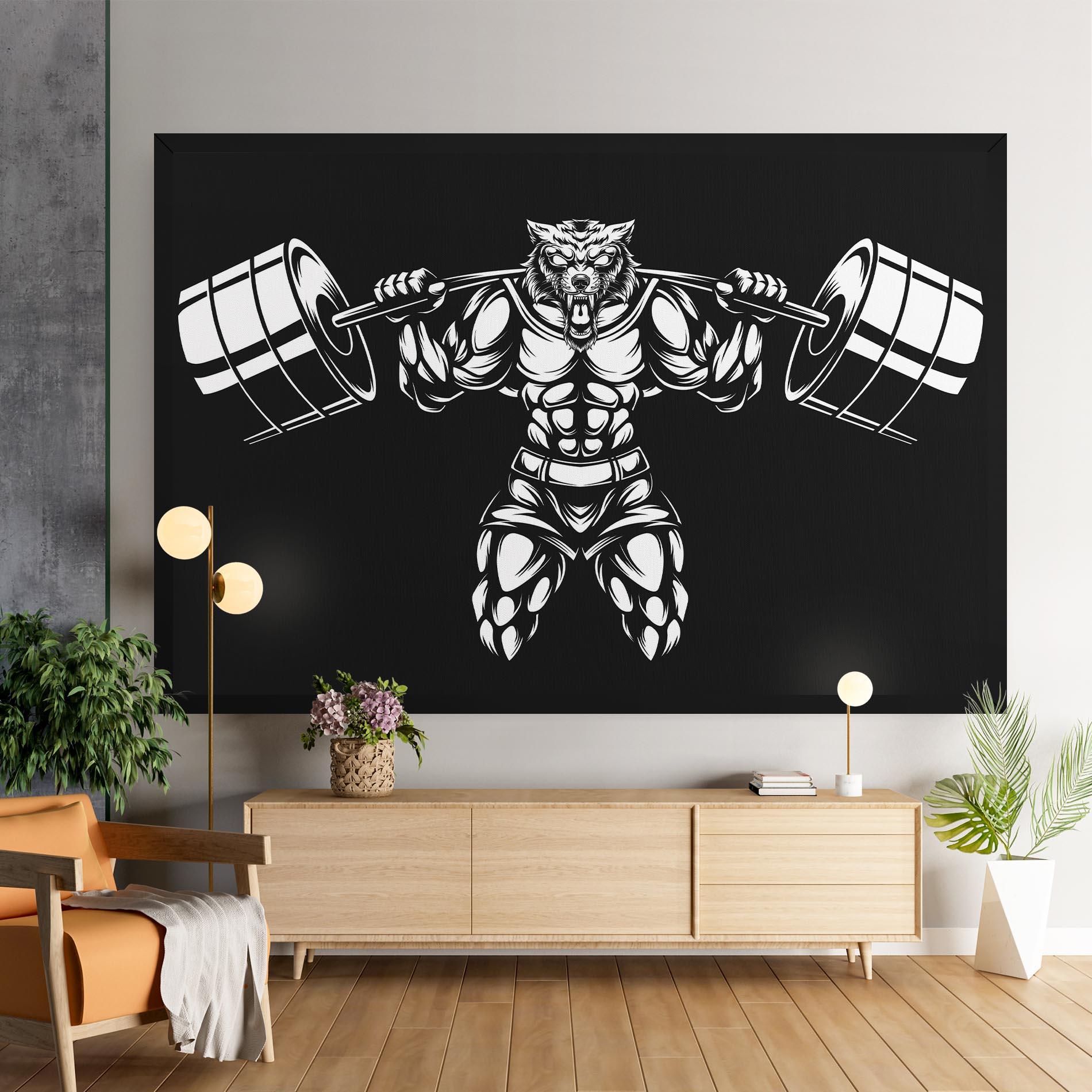 Tablou Canvas Work Out Wolf mockup 9