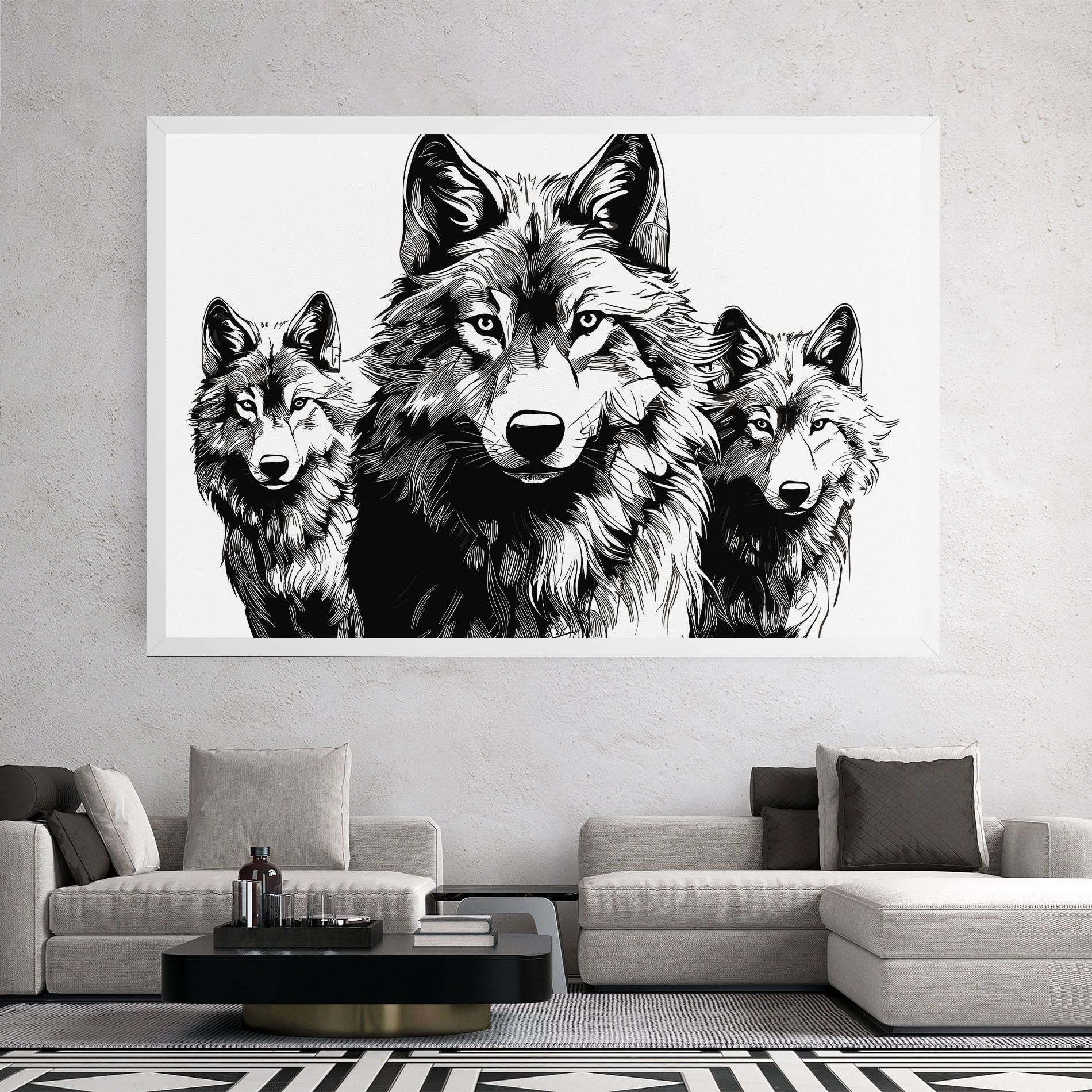 3 Wolves mockup 2