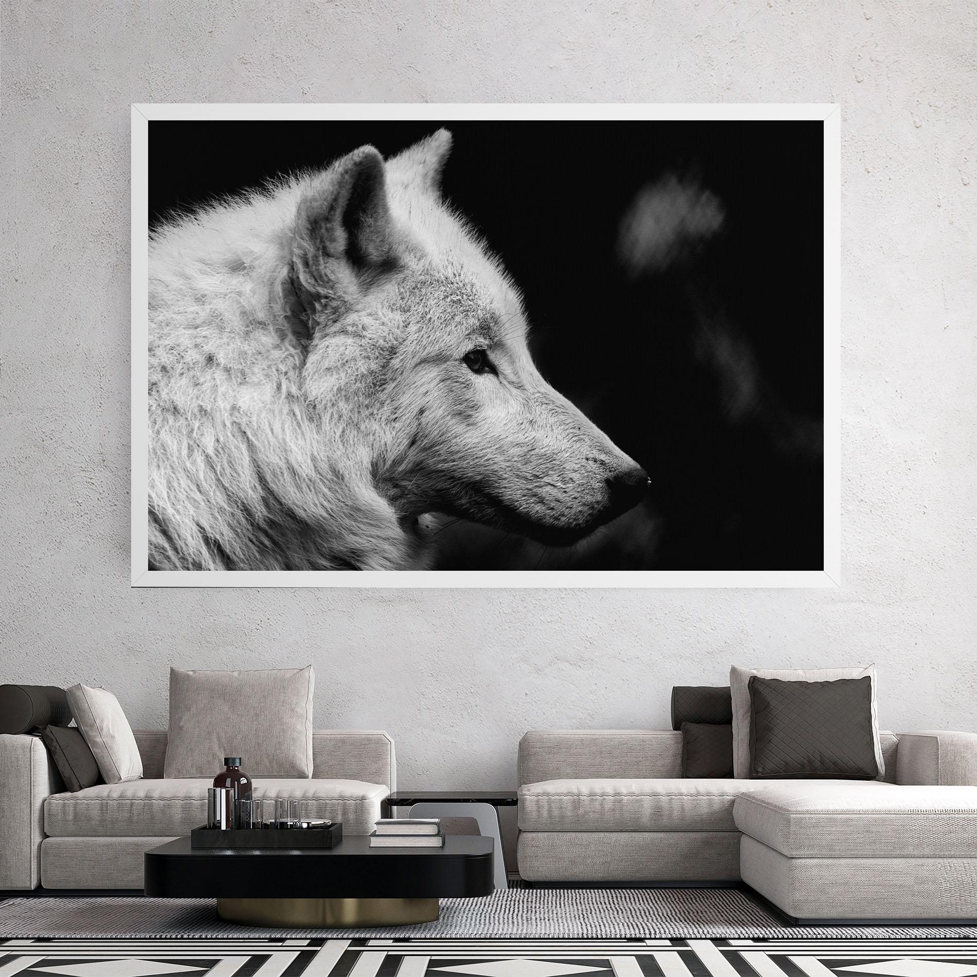 Tablou Canvas Grey Wolf mockup 2
