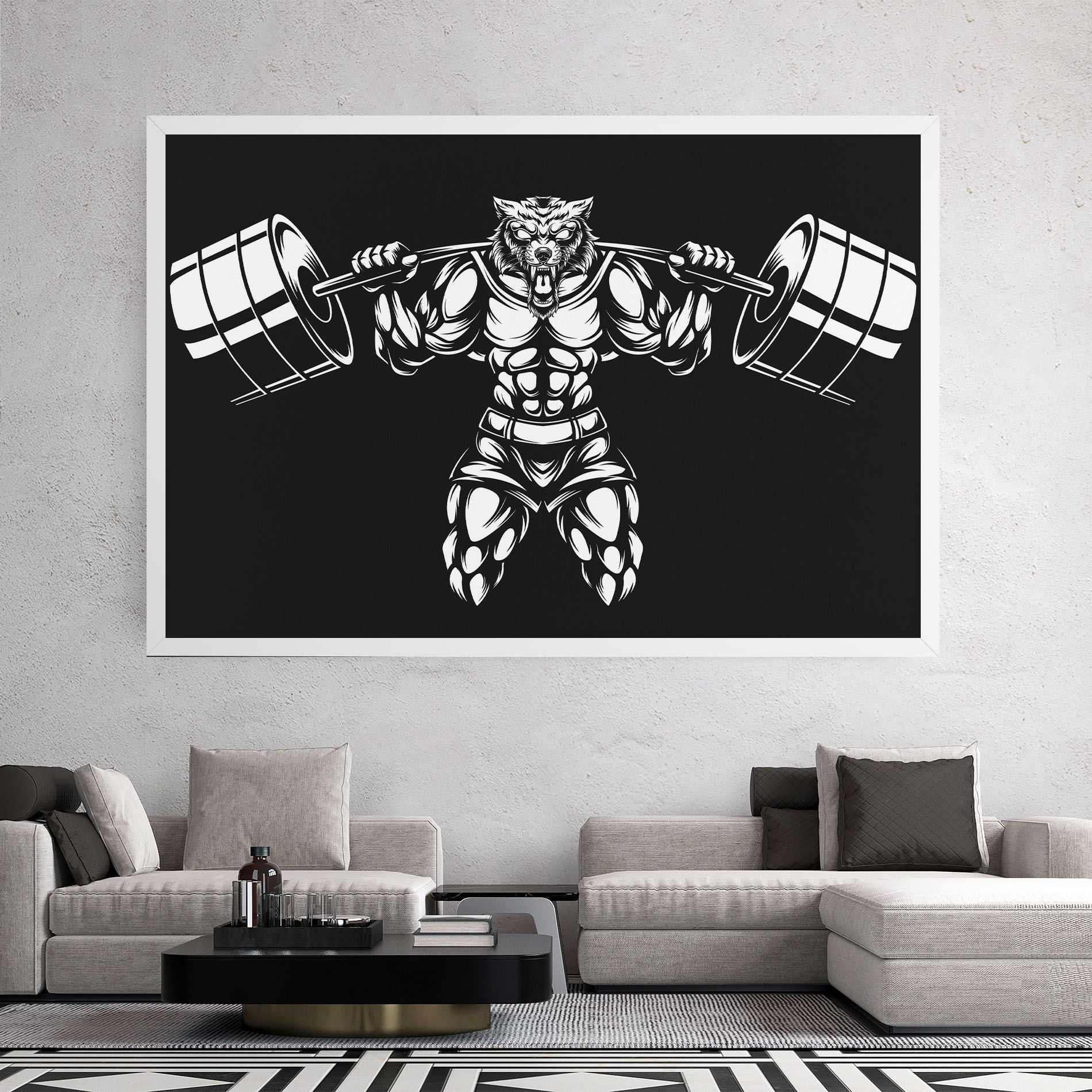 Work Out Wolf mockup 2