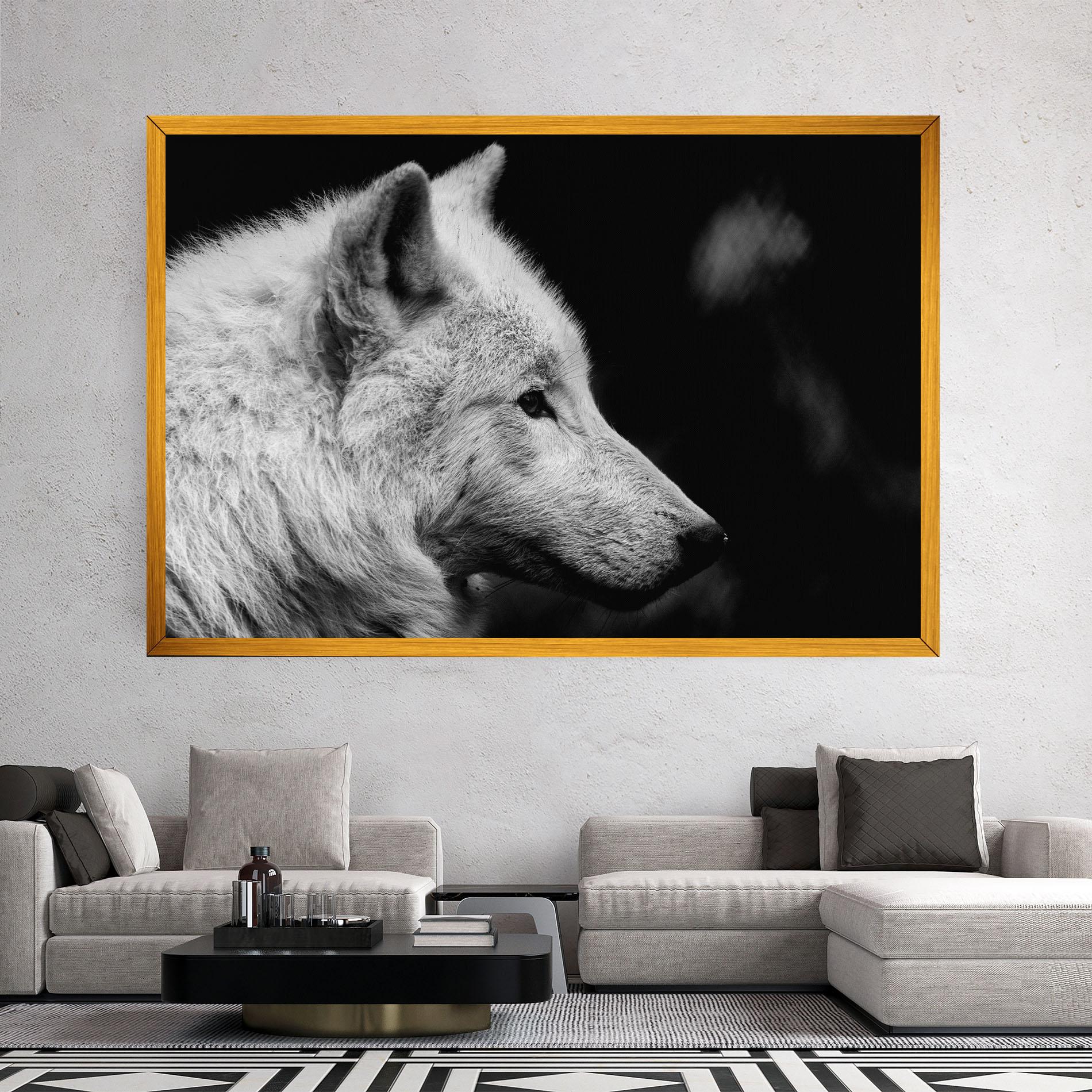 Tablou Canvas Grey Wolf mockup 2