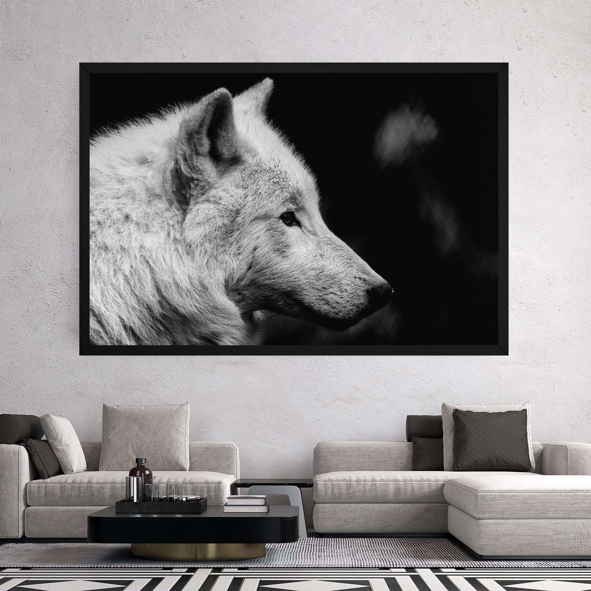 Tablou Canvas Grey Wolf mockup 2