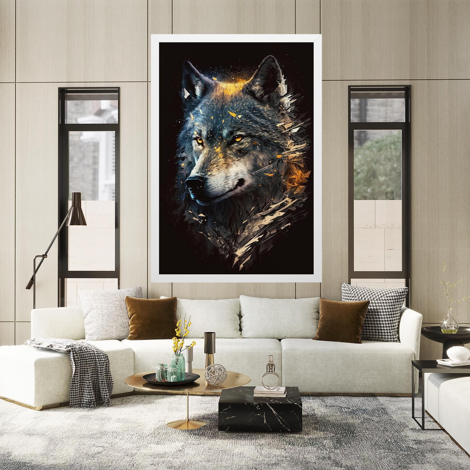 Wolf Portrait mockup 2
