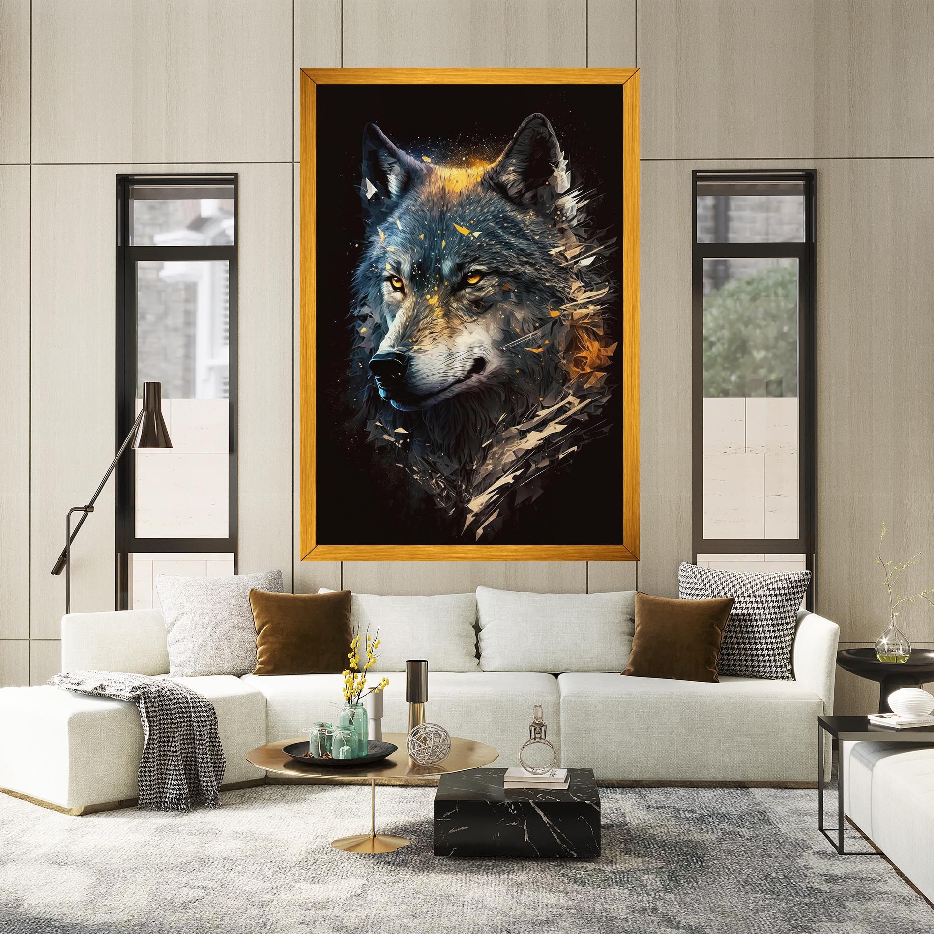 Wolf Portrait mockup 2