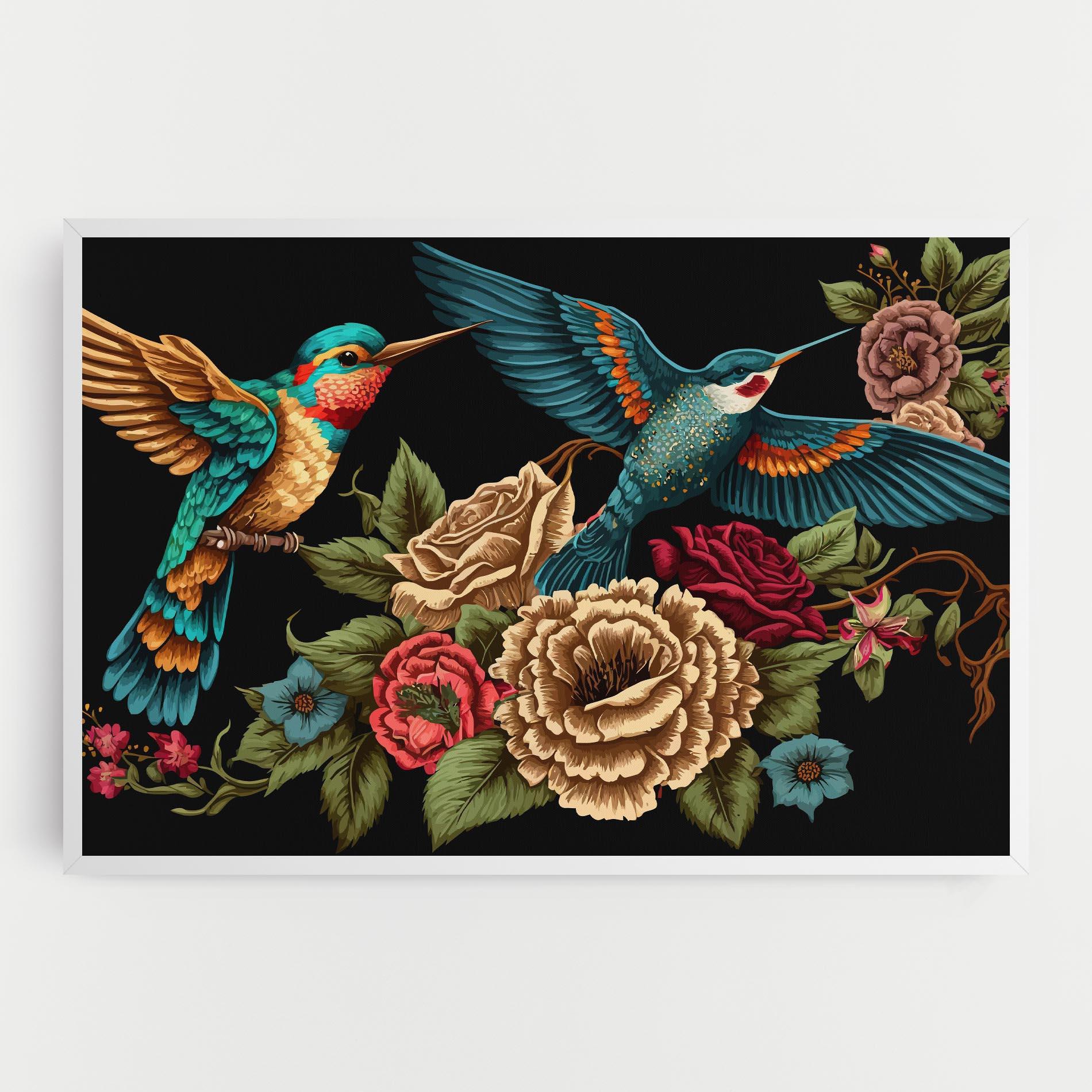 Tablou Canvas Blue Birds mockup 0