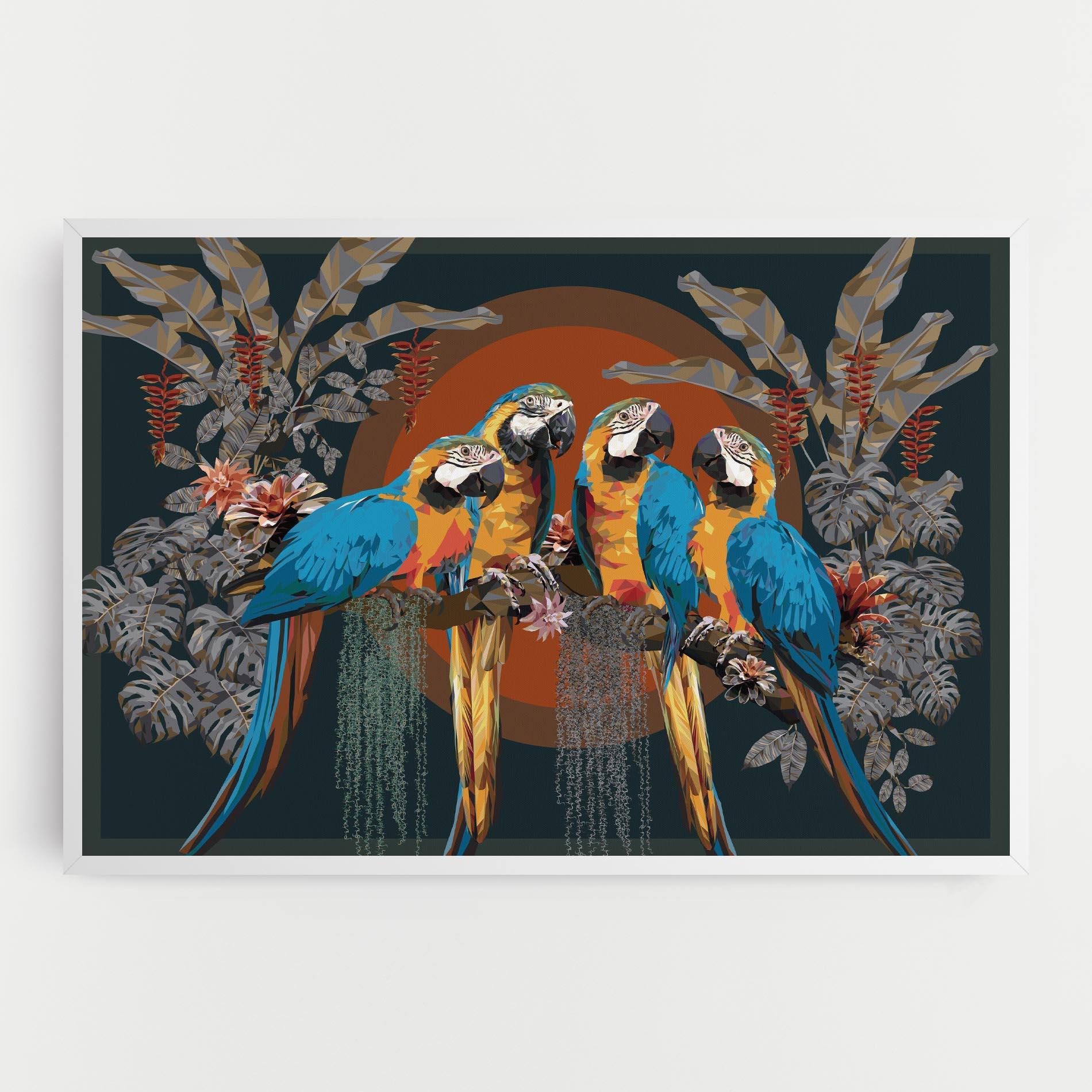 Tablou Canvas Parrot Couples mockup 0