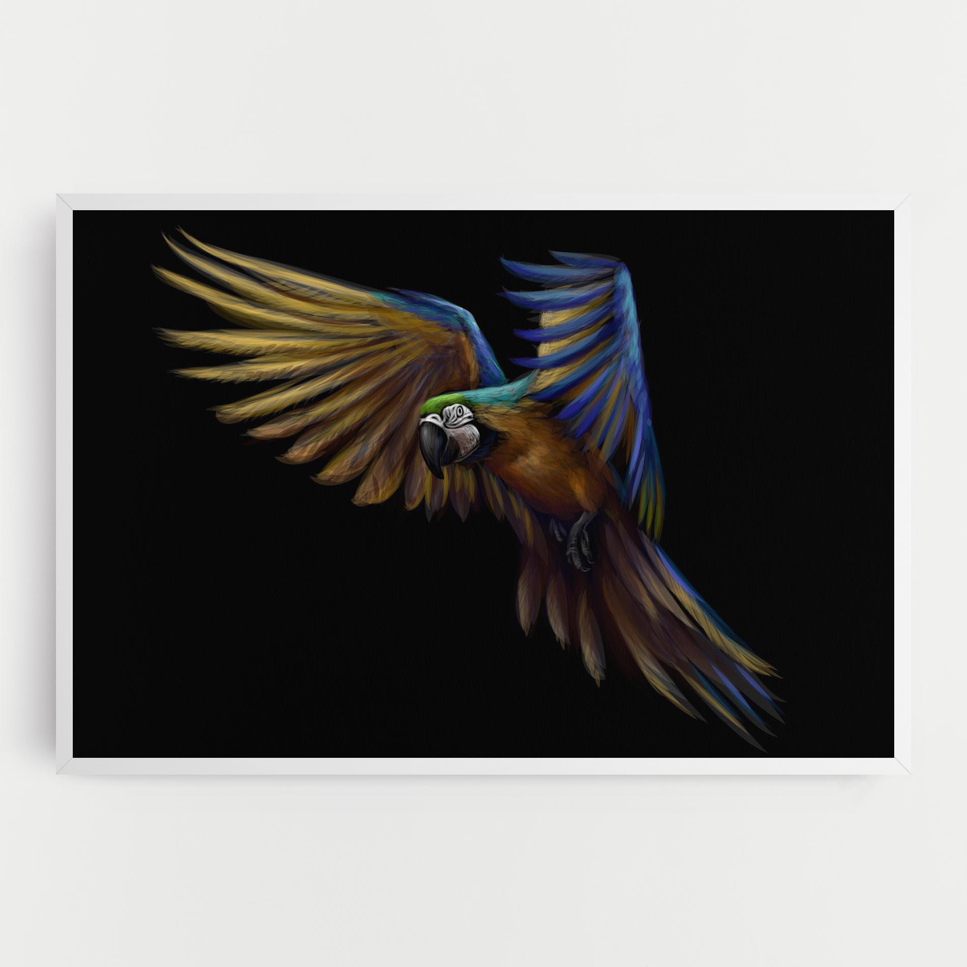 Tablou Canvas Parrot Flying mockup 0