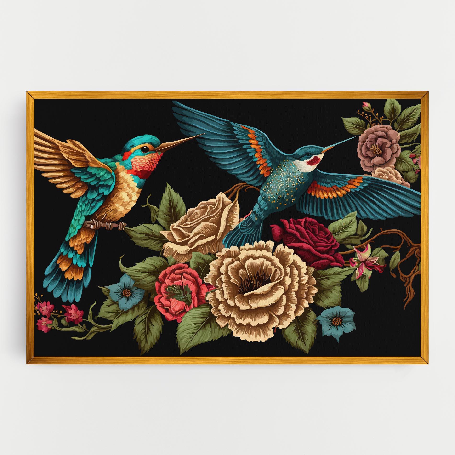 Tablou Canvas Blue Birds mockup 0