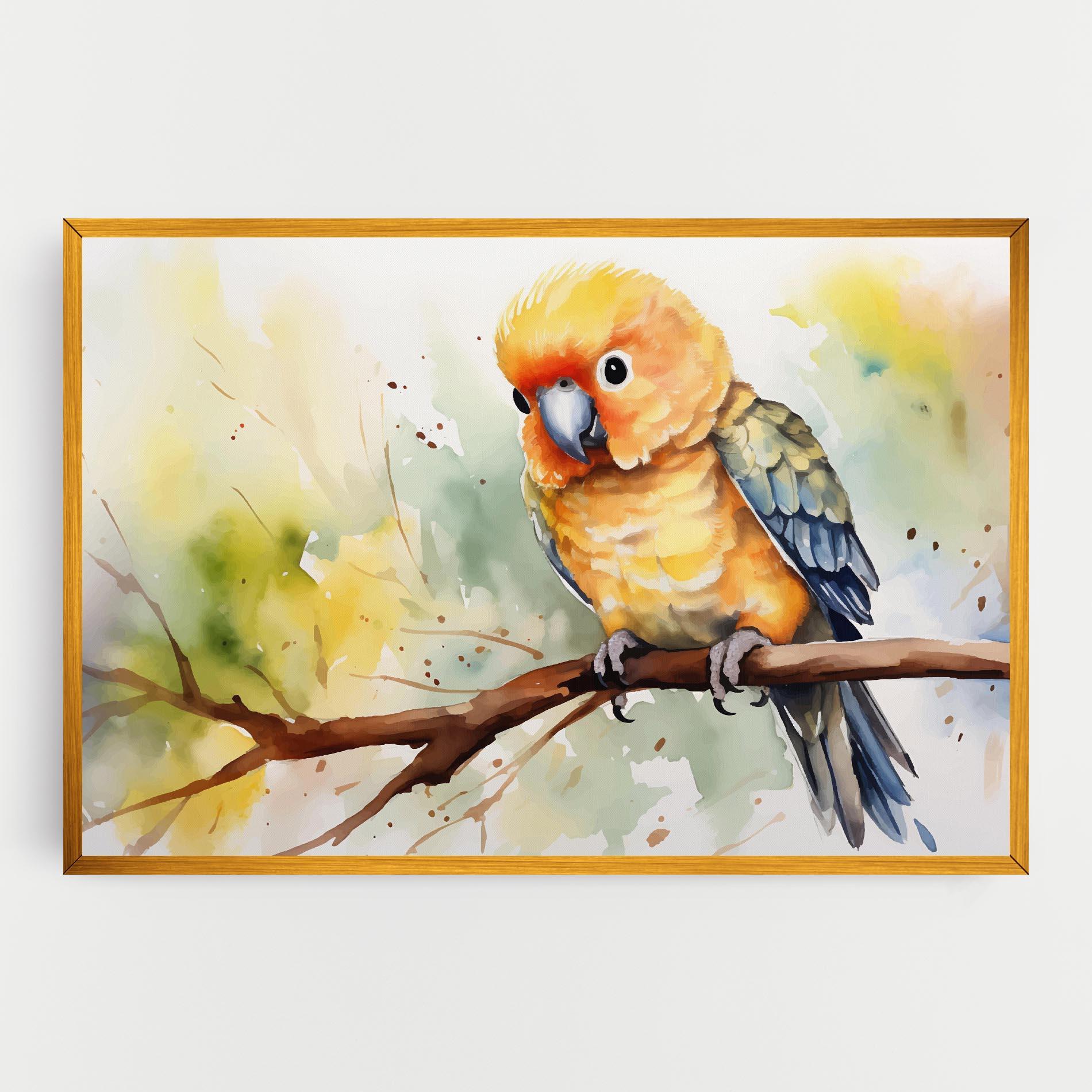 Tablou Canvas Cute Baby Parrot mockup 0