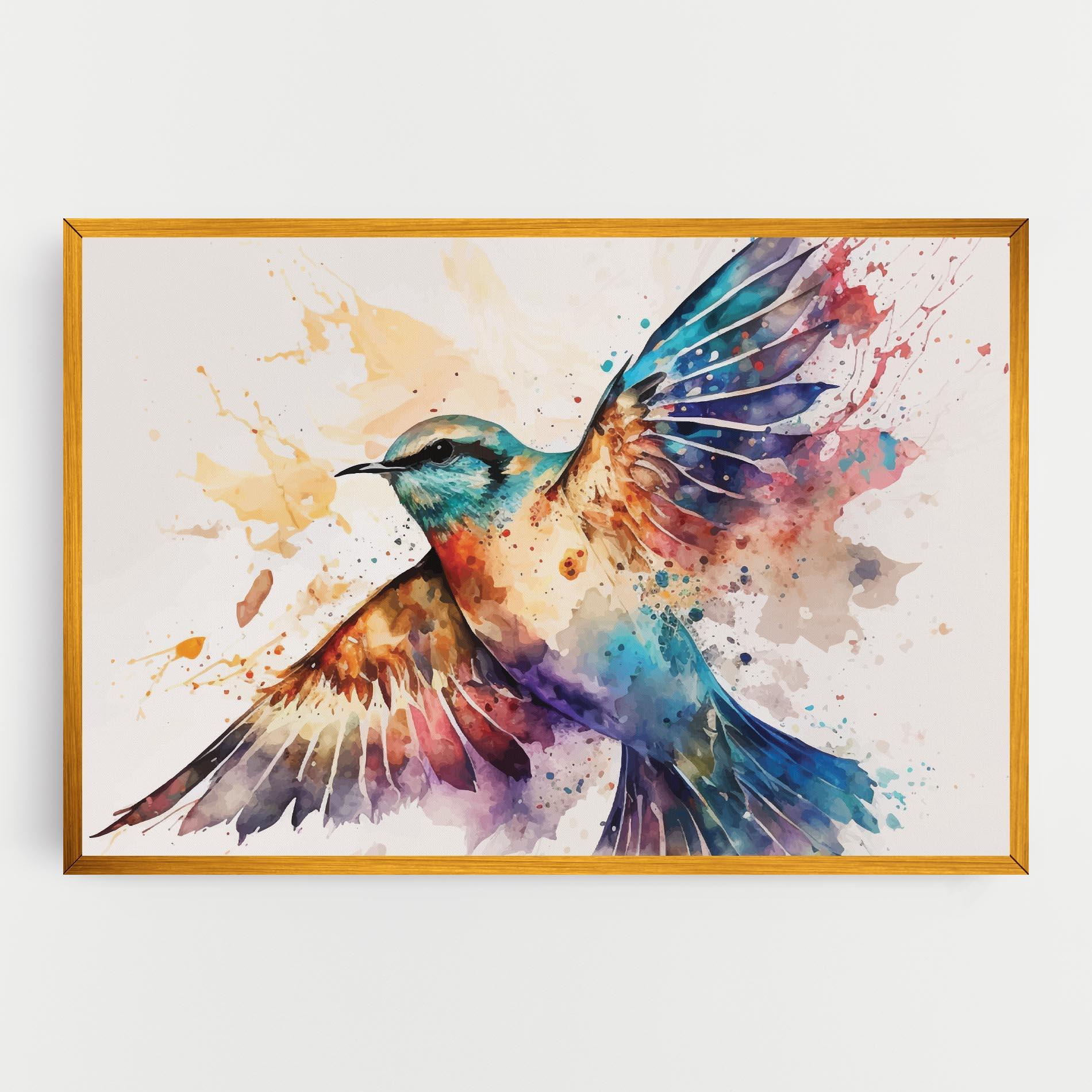 Tablou Canvas Painted Wings Bird mockup 0