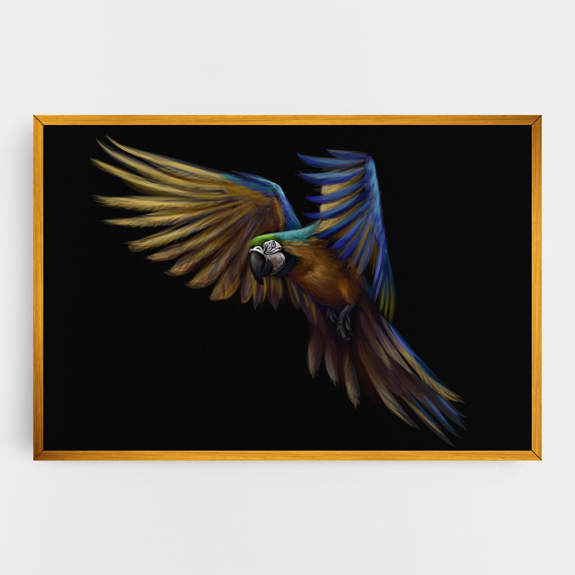 Tablou Canvas Parrot Flying mockup 0
