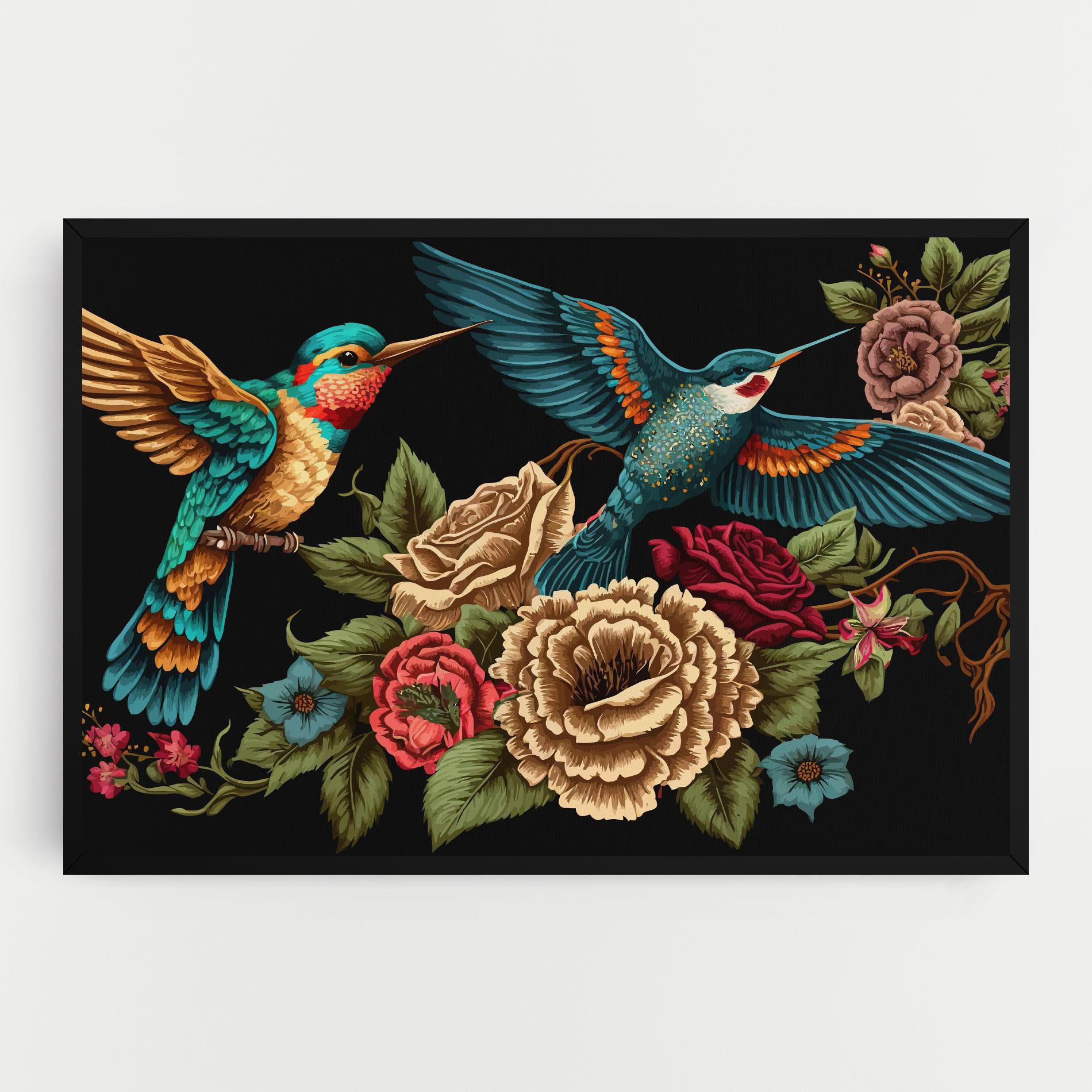 Tablou Canvas Blue Birds mockup 0