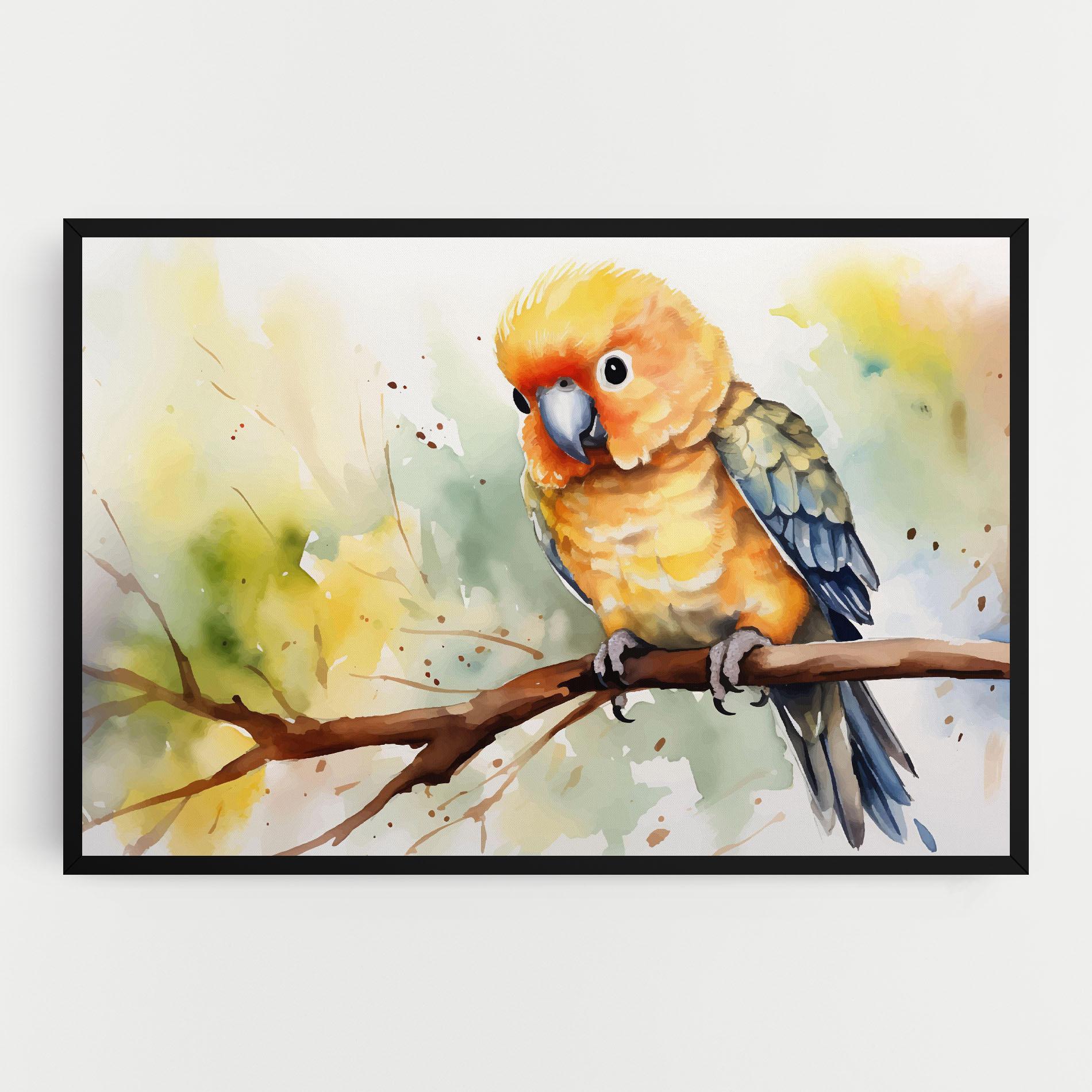 Tablou Canvas Cute Baby Parrot mockup 0