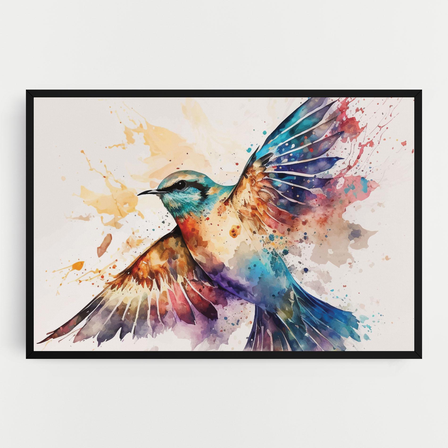 Tablou Canvas Painted Wings Bird mockup 0