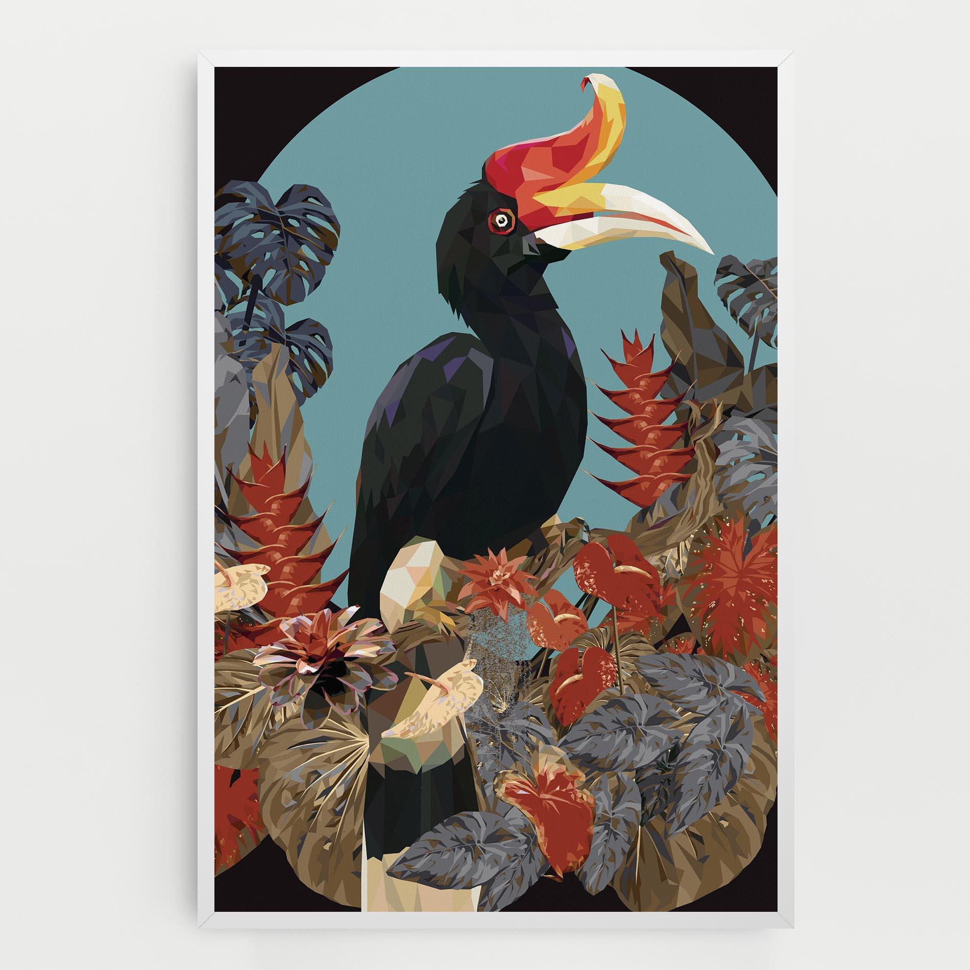 Tablou Canvas Black Interesting Bird mockup 0