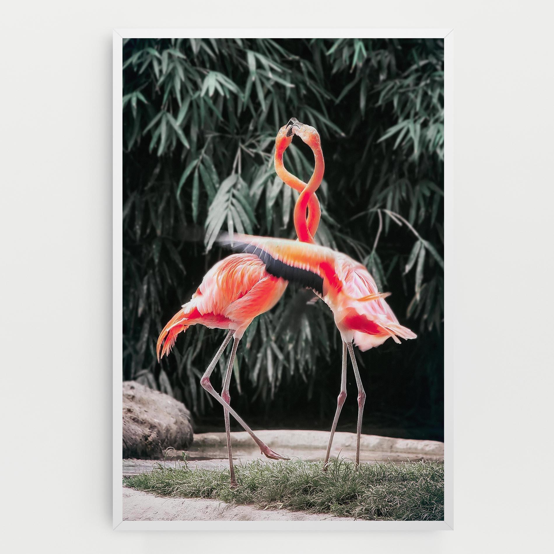 Tablou Canvas Flamingo Love mockup 0