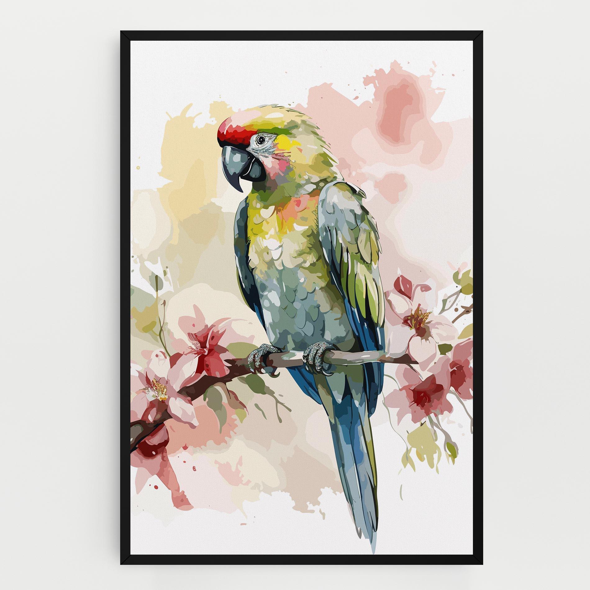 Tablou Canvas Beautiful Parrot mockup 0