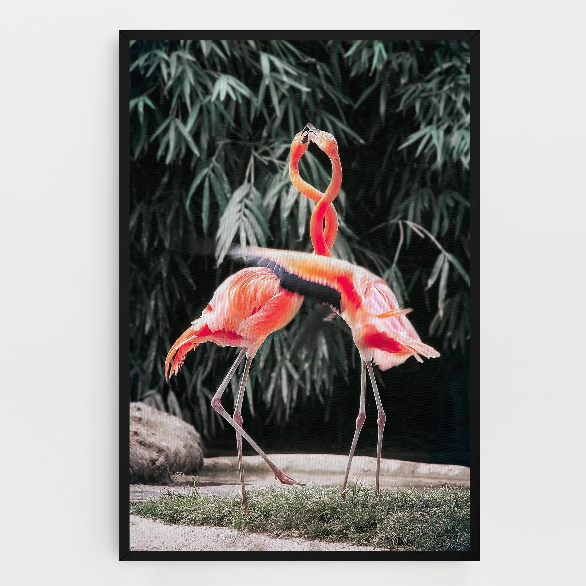 Tablou Canvas Flamingo Love mockup 0