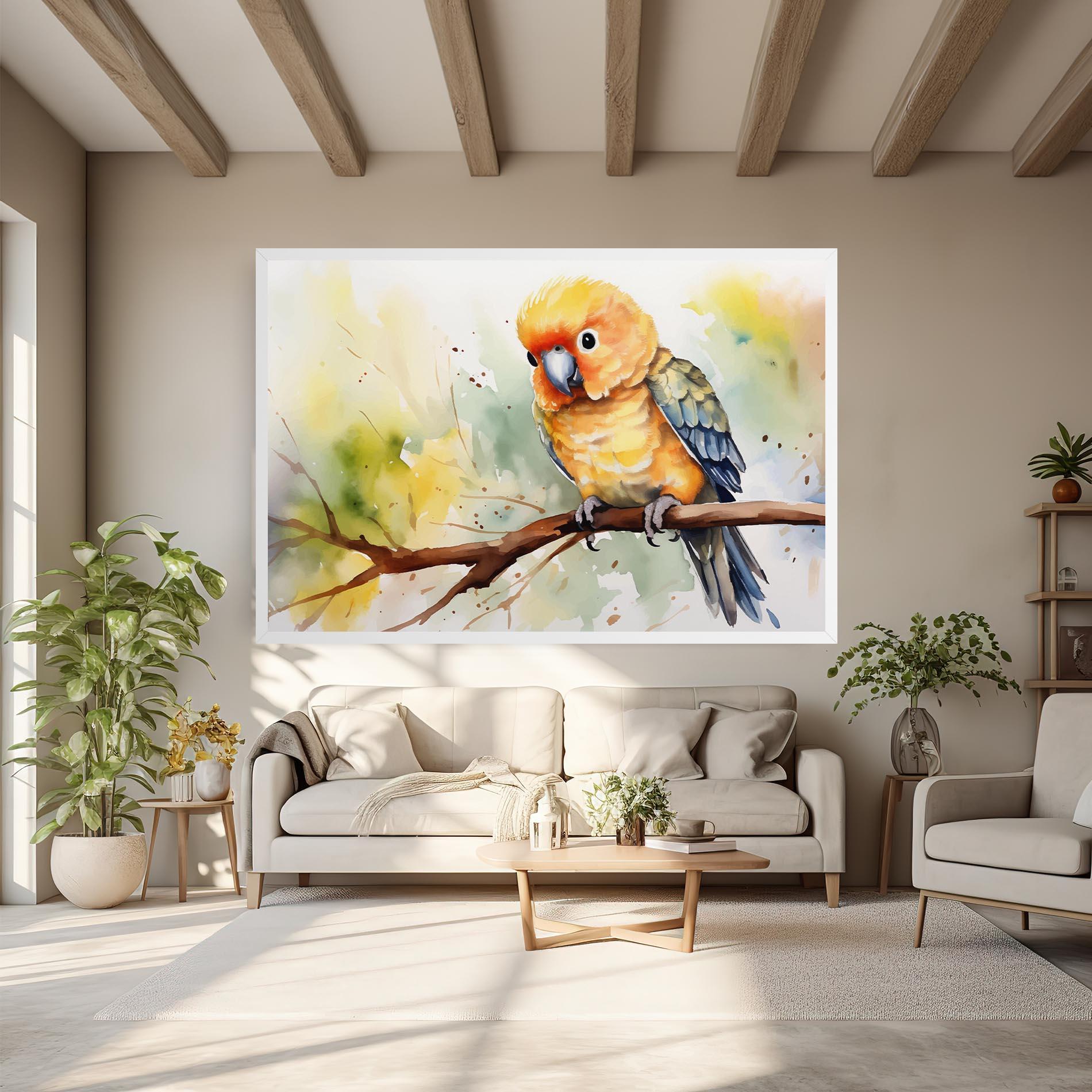 Tablou Canvas Cute Baby Parrot mockup 6