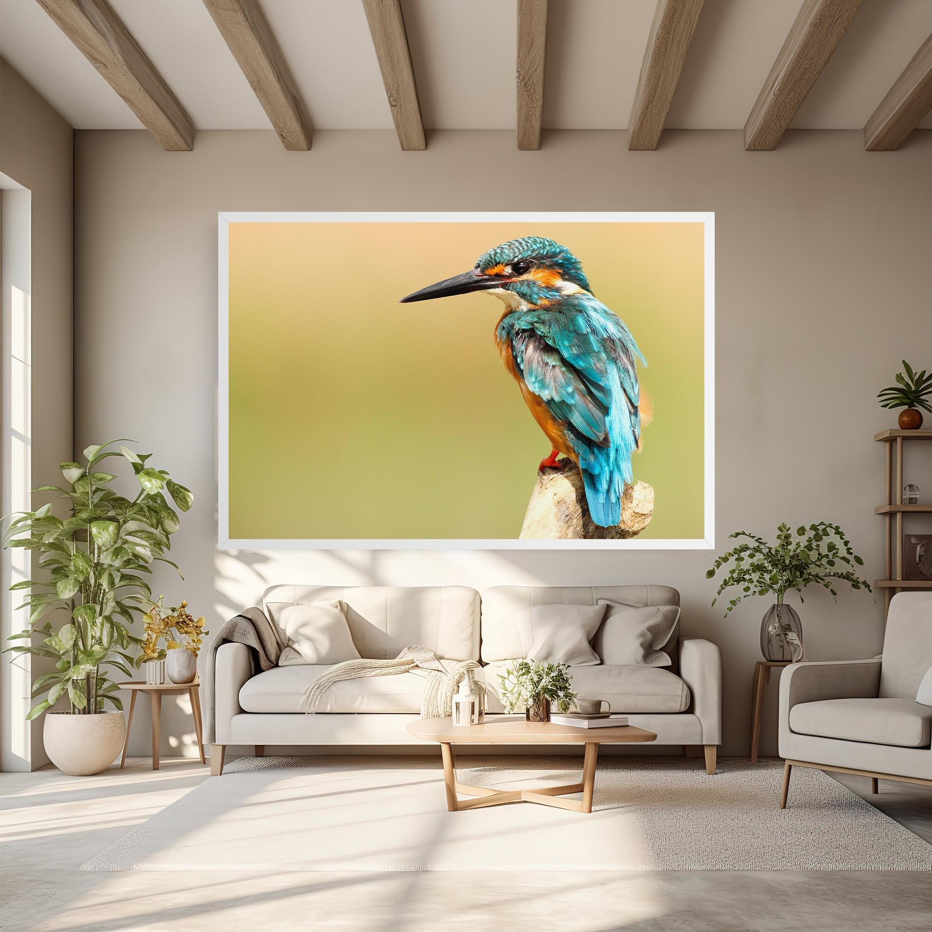 Tablou Canvas Light Blue Bird mockup 6